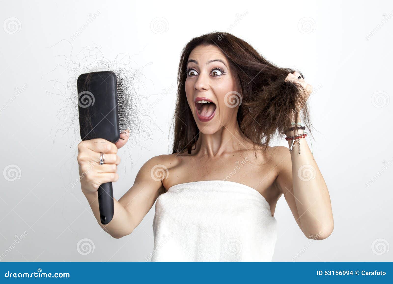 attractive woman with hair loss