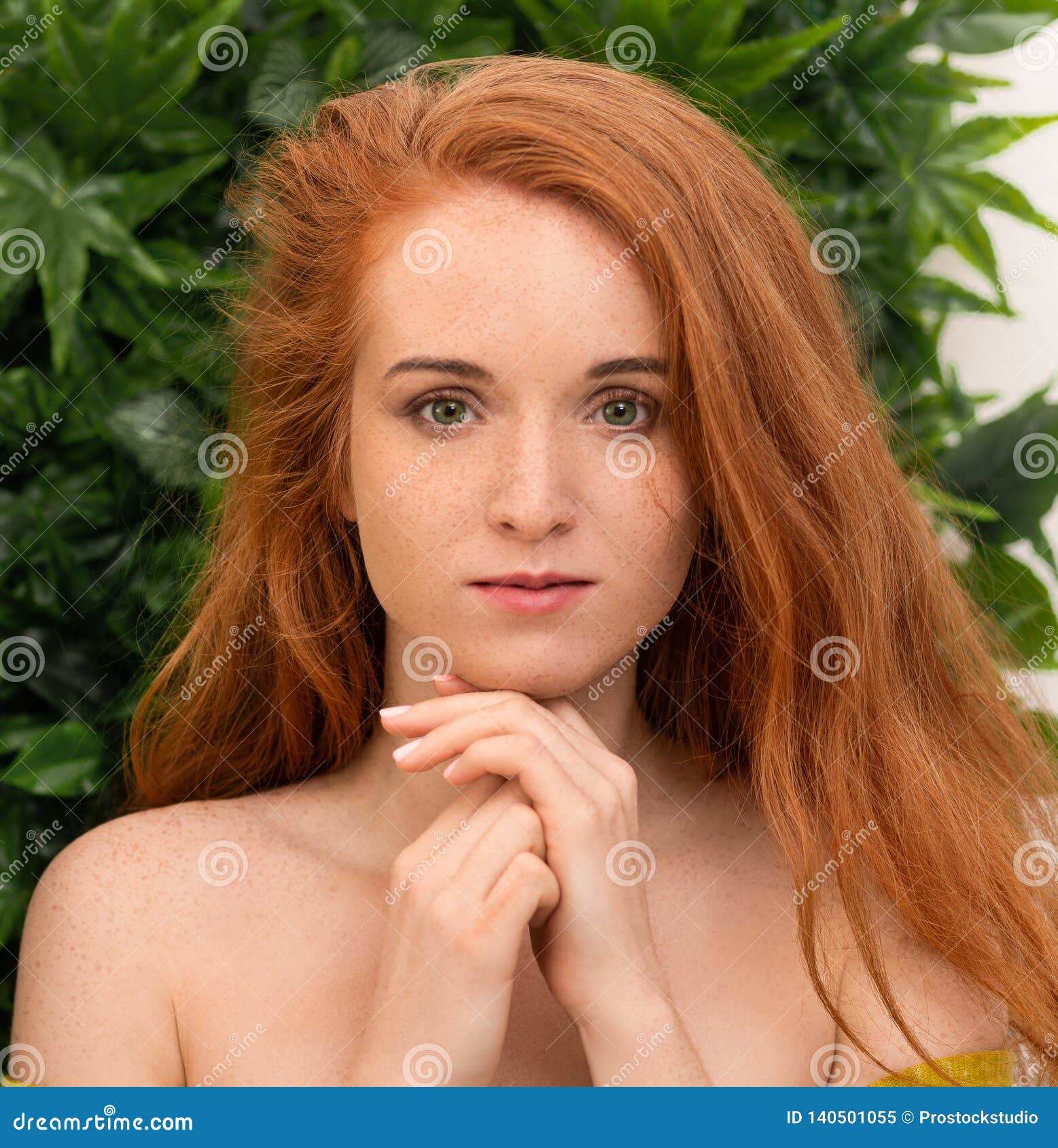 Ginger beautiful woman. Perfect red hair. Isolated on white background.  .Created with generative AI 22787796 Stock Photo at Vecteezy