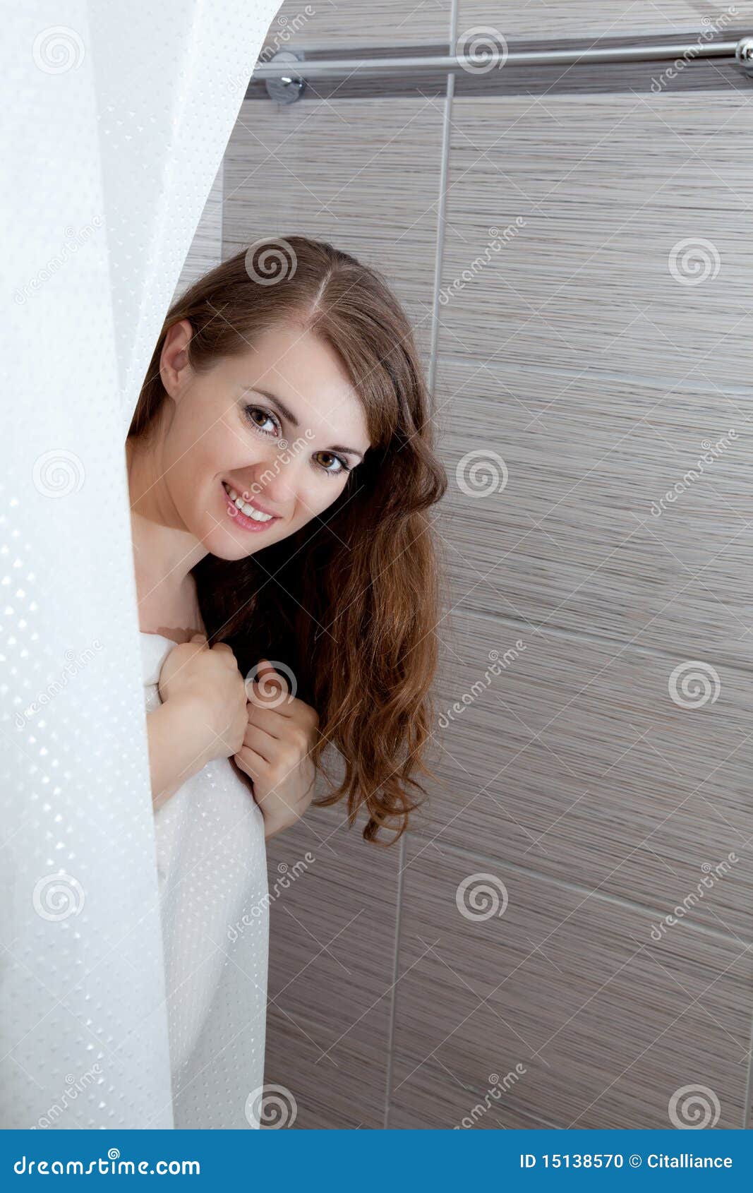 Attractive Woman Taking Shower Stock Photo Image of girl 15138570