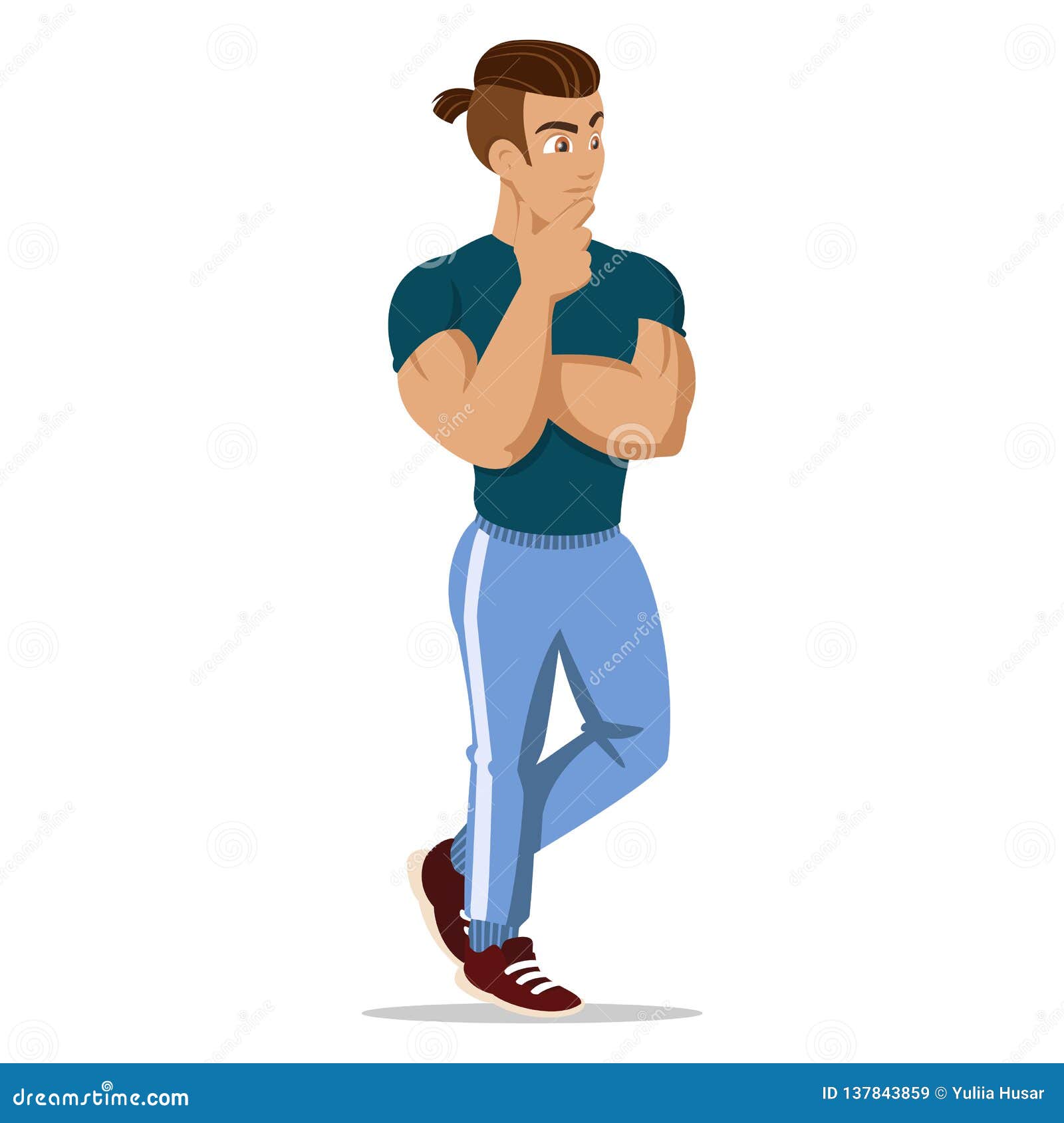 Attractive Young Men in Sport Clothes. Young Sportsman. Cartoon Man. Successful Man. Vector Illustration on the White. Stock Vector - Illustration of confident, businessman: 137843859 Attractive Young Men in Sport Clothes. Young Sportsman. Cartoon Man. Successful Man. Vector Illustration on the White. Stock Vector - Illustration of confident, businessman: 137843859