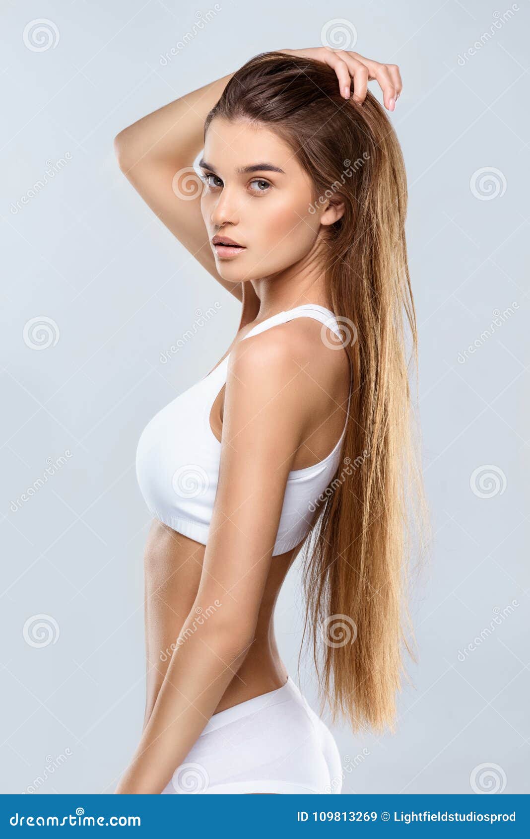 Attractive Young Slim Woman Stock Image - Image of beautiful