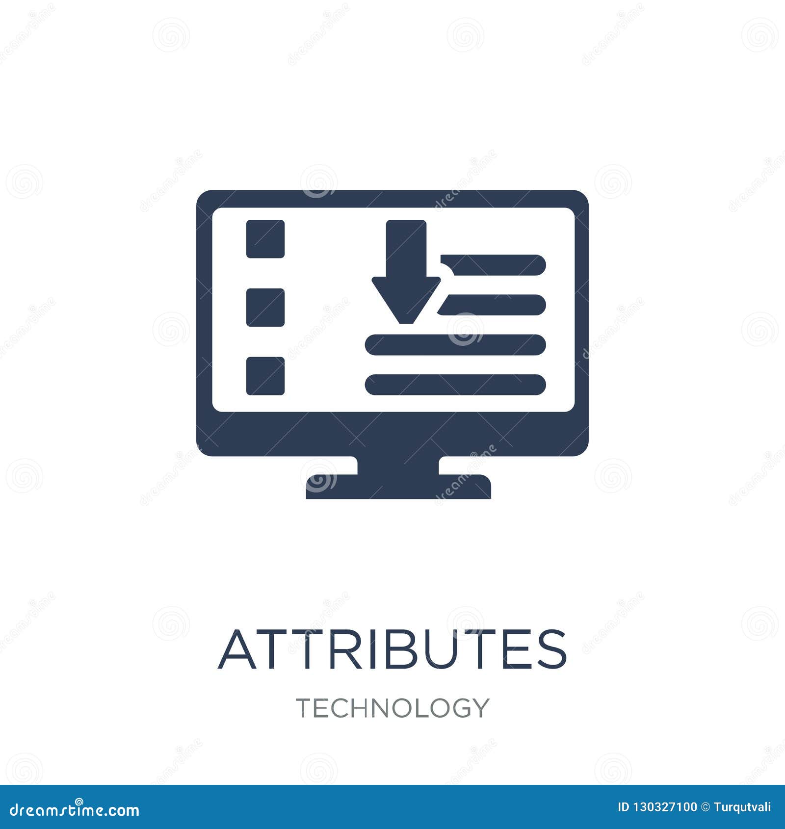 Download Attributes Icon. Trendy Flat Vector Attributes Icon On ...