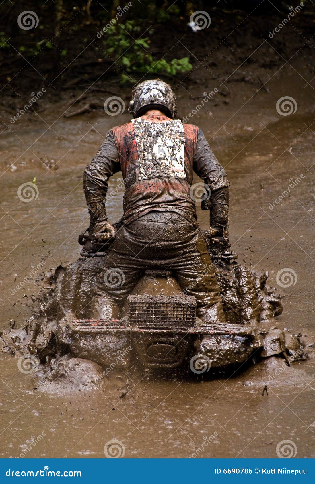 atv in the mud