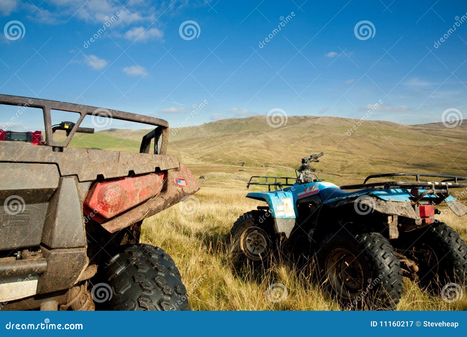 ATV Quad Bikes on Snowdonia Mountain Stock Image Image of outdoor