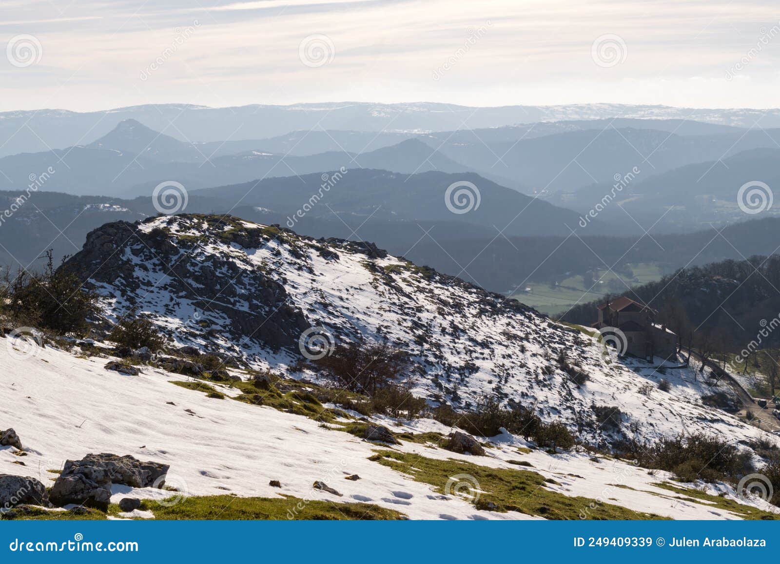 atxabal mountaind and surrounding area near murgia basque country
