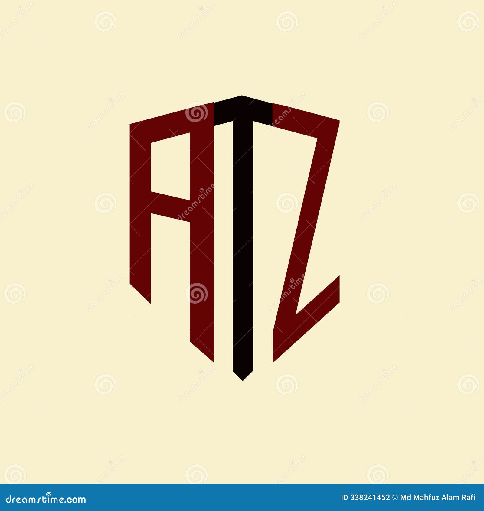 atz creative minimalist letter logo. atz unique  initials alphabet letter logo 