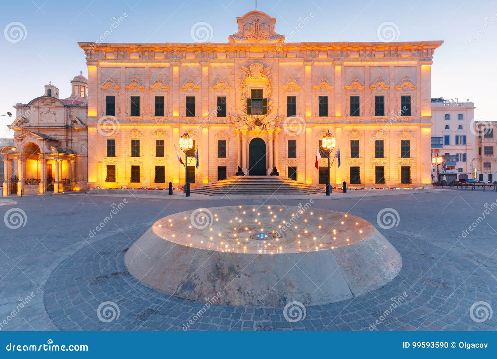 auberge de castille, valletta, malta