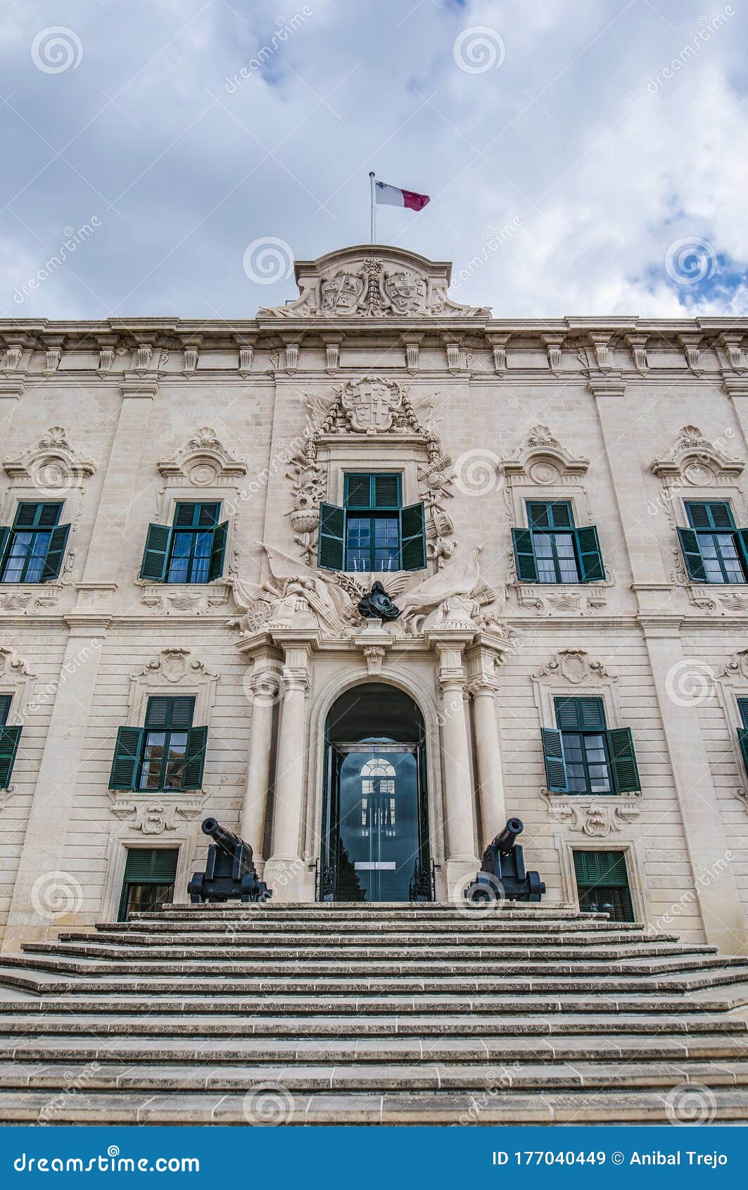 the auberge de castille in valletta, malta