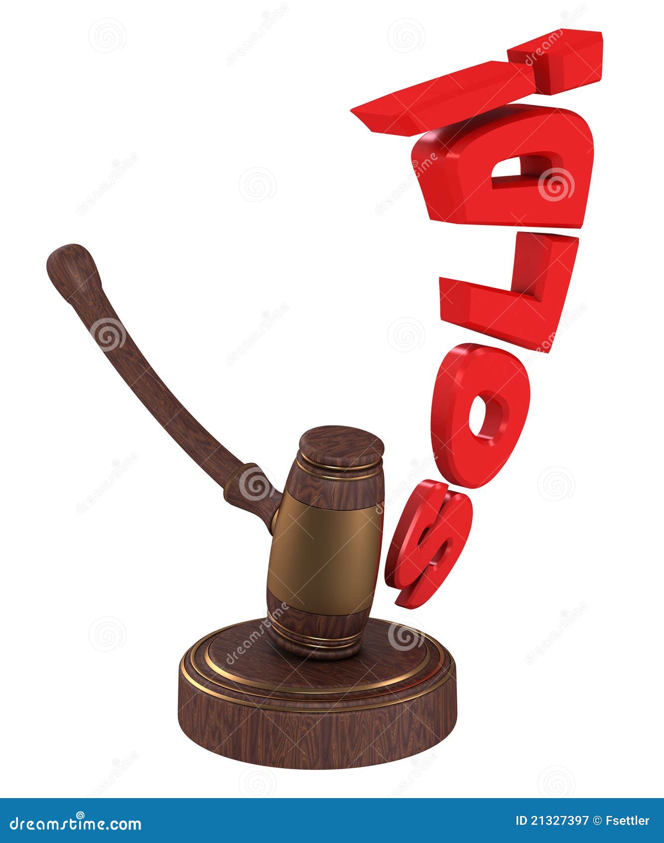 Auction Gavel with Word Sold. Stock Illustration Illustration of