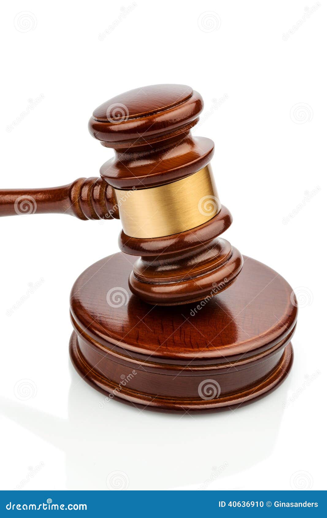 Auction Hammer in Front of White Background Stock Photo Image of