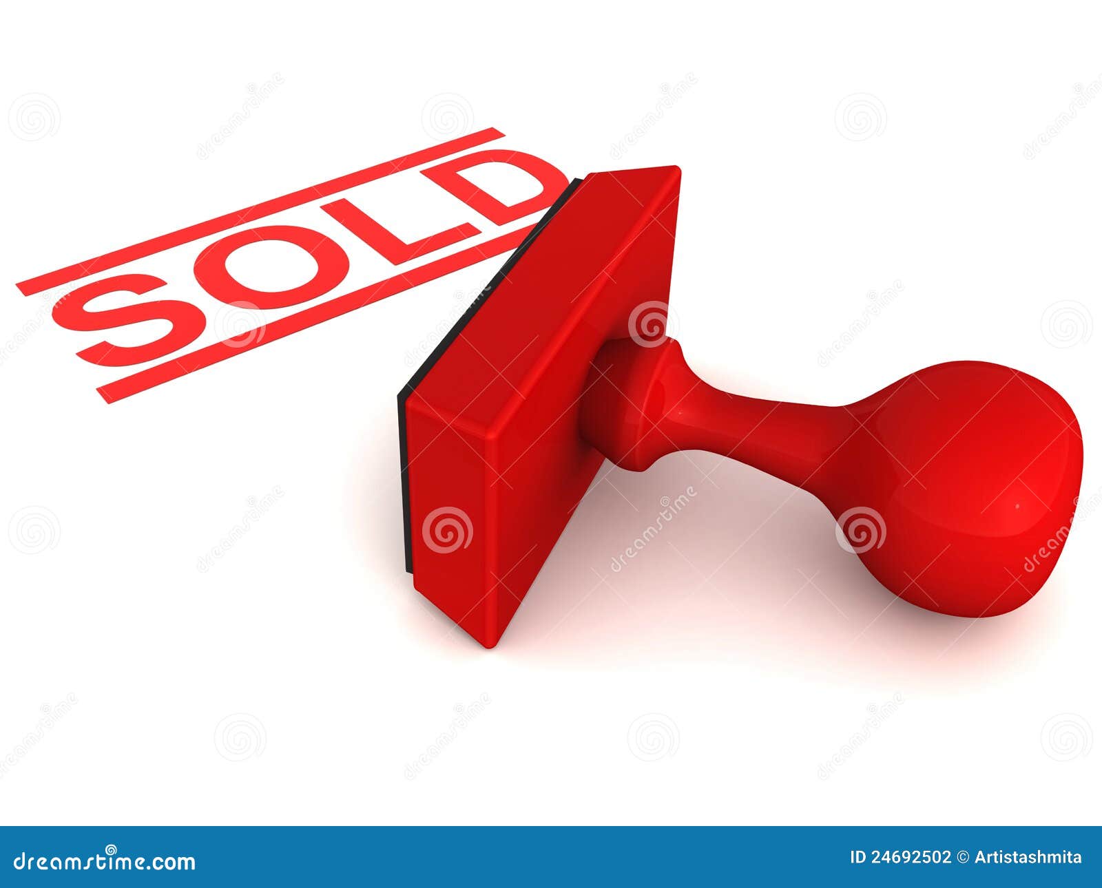 Auction Sold Stamp Stock Photography Image 24692502