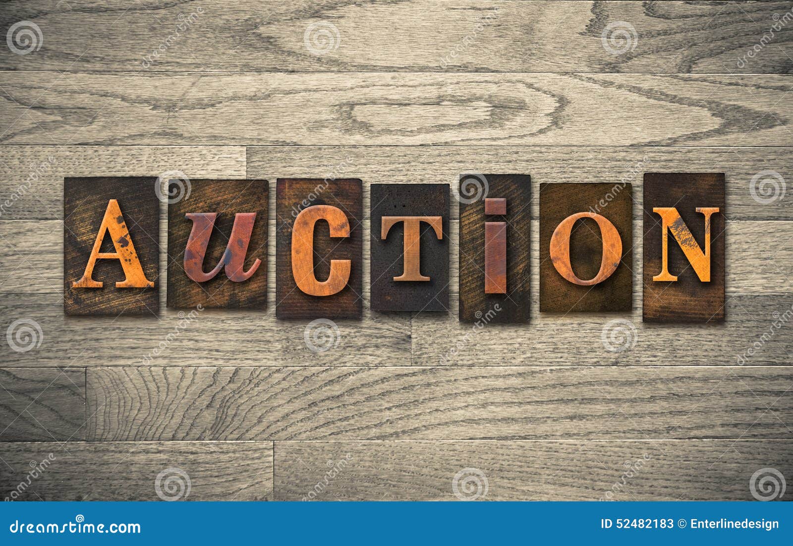 Auction Wooden Letterpress Theme Stock Photo Image: 52482183 Auction Wooden Letterpress Theme Stock Photo Image: 52482183