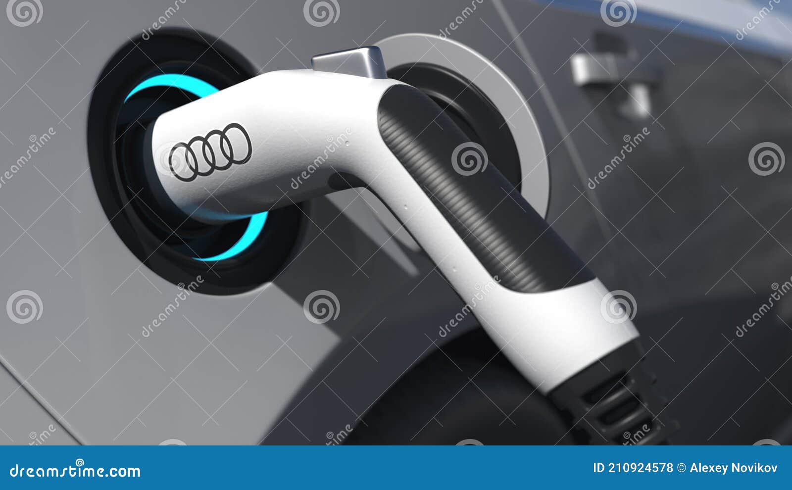 AUDI Logo on the Electric Car Plug. Editorial Conceptual 3d Animation Stock  Footage - Video of audi, future: 210924578