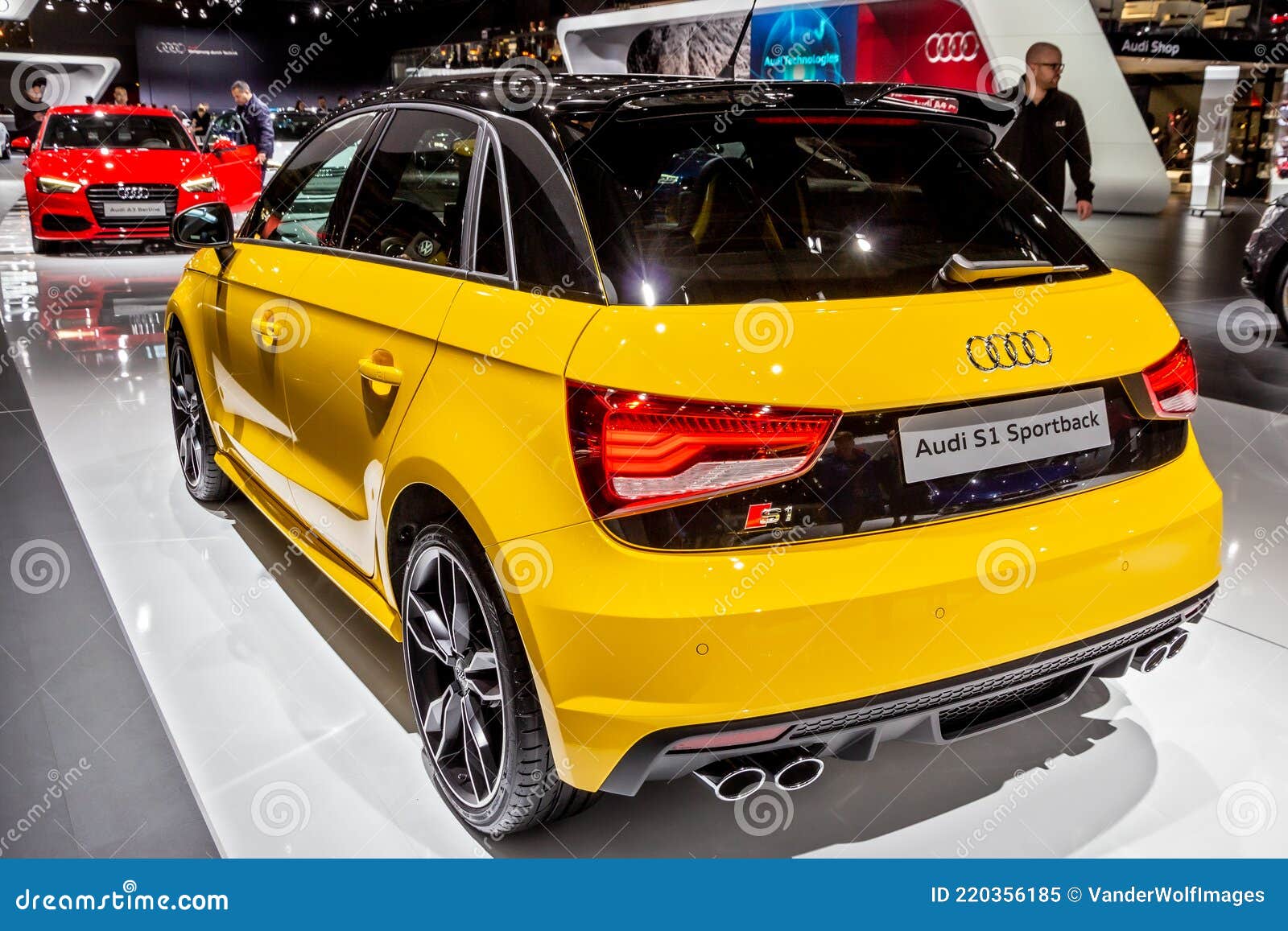 Audi S1 Sportback Car Showcased at the Brussels Expo Autosalon