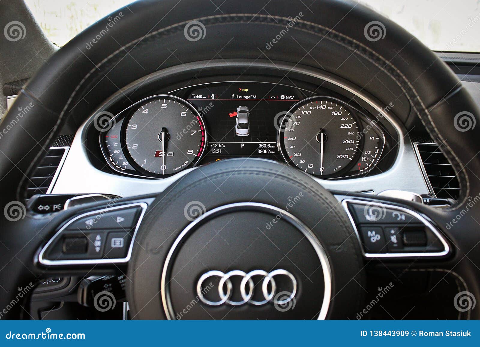 Kiev Ukraine April 10 2015 Audi S8 View Of The Interior