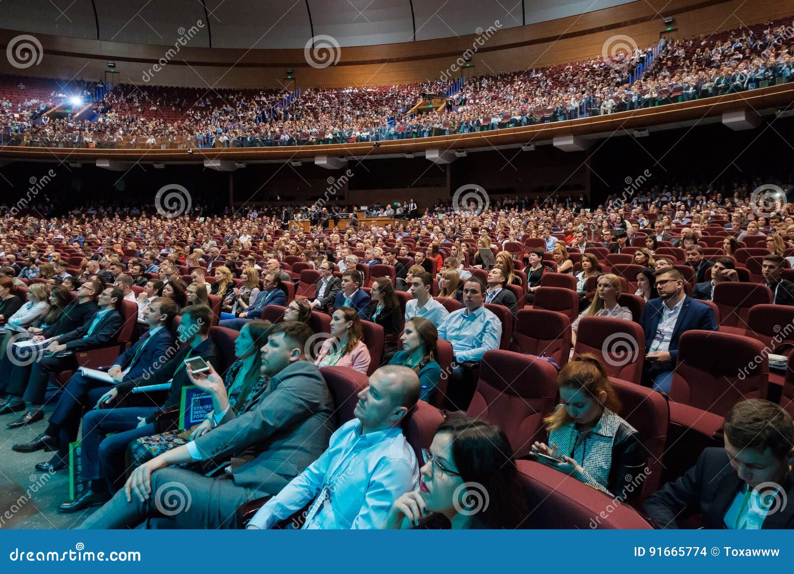 Audience at Conference Hall Editorial Stock Image - Image of