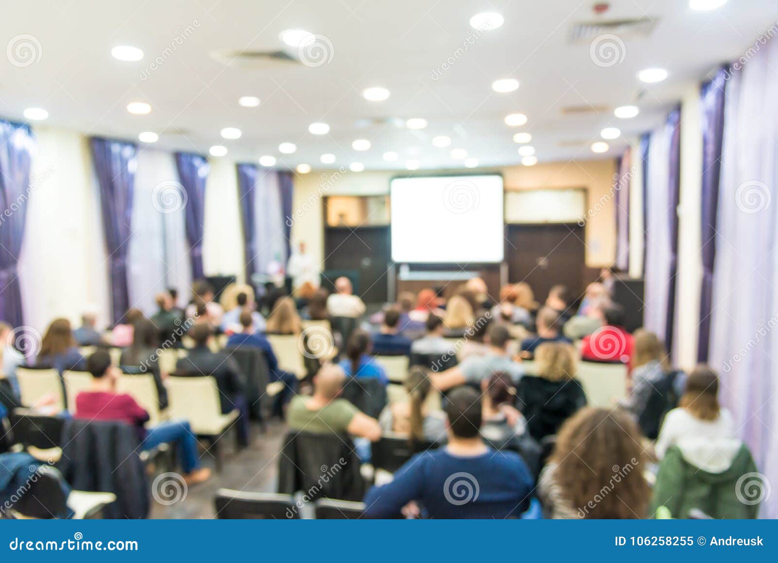 audience in the lecture hall