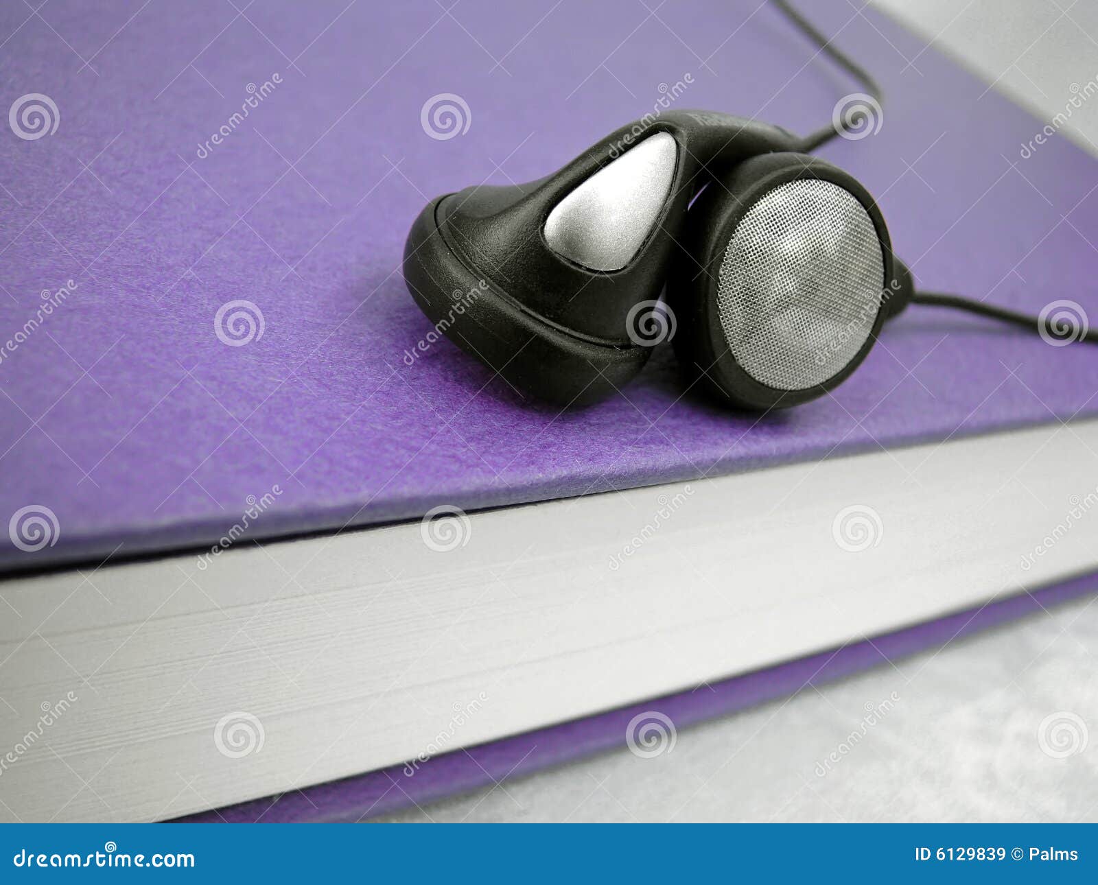 Audio book stock image. Image of entertainment, headphones 6129839