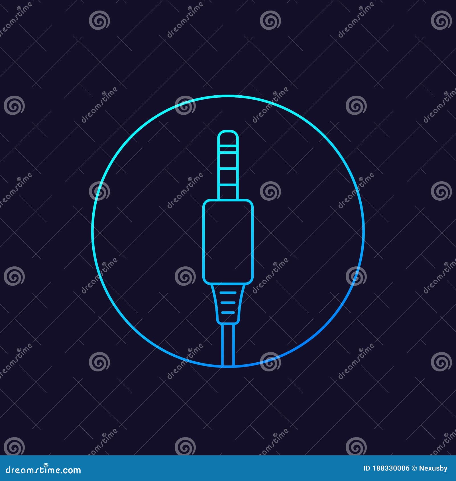 Jack Connector Icon. Simple Line, Outline Vector Elements Of Connectors