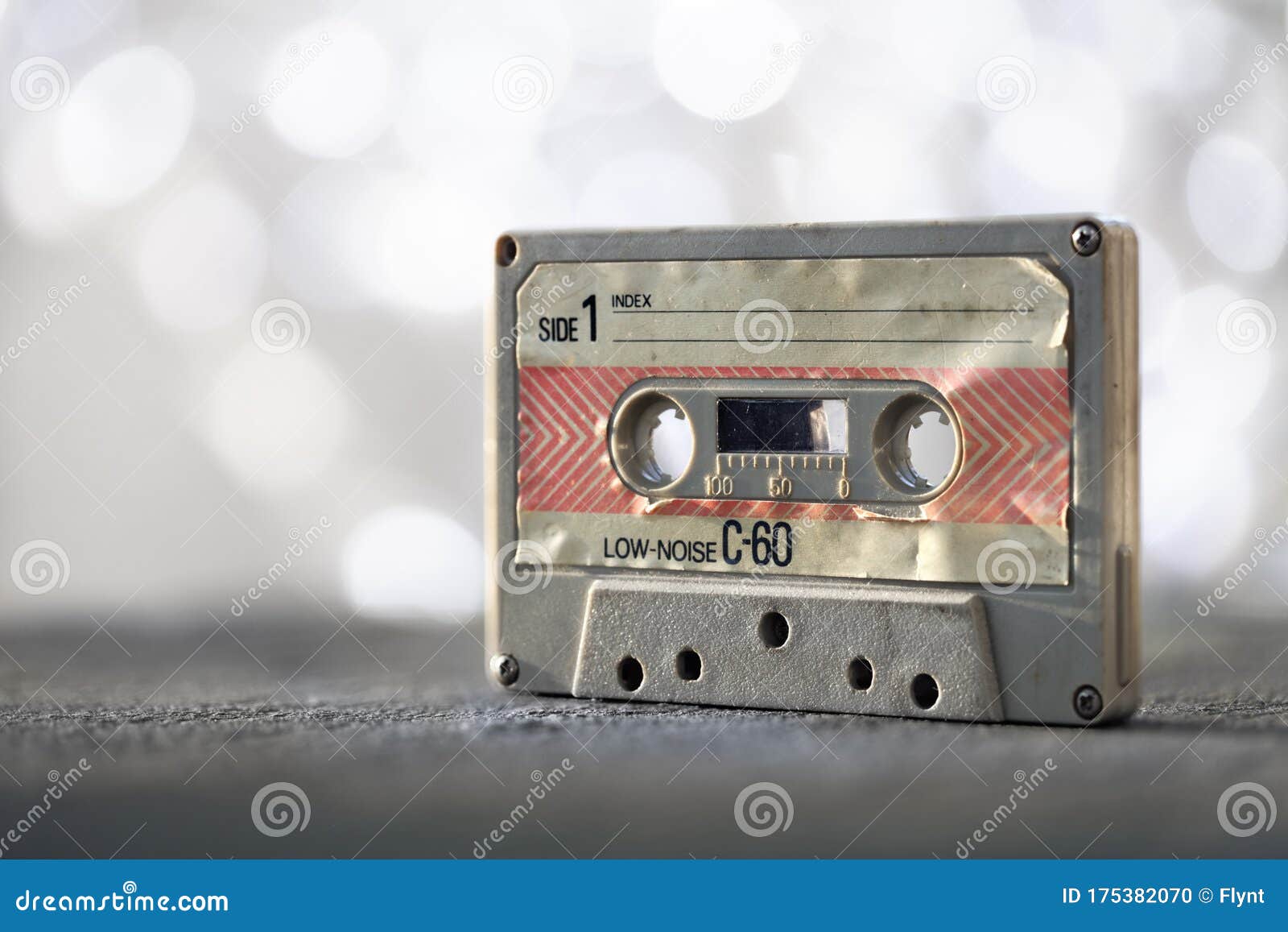 Audio cassette tape stock photo. Image of listen, oldfashioned - 175382070