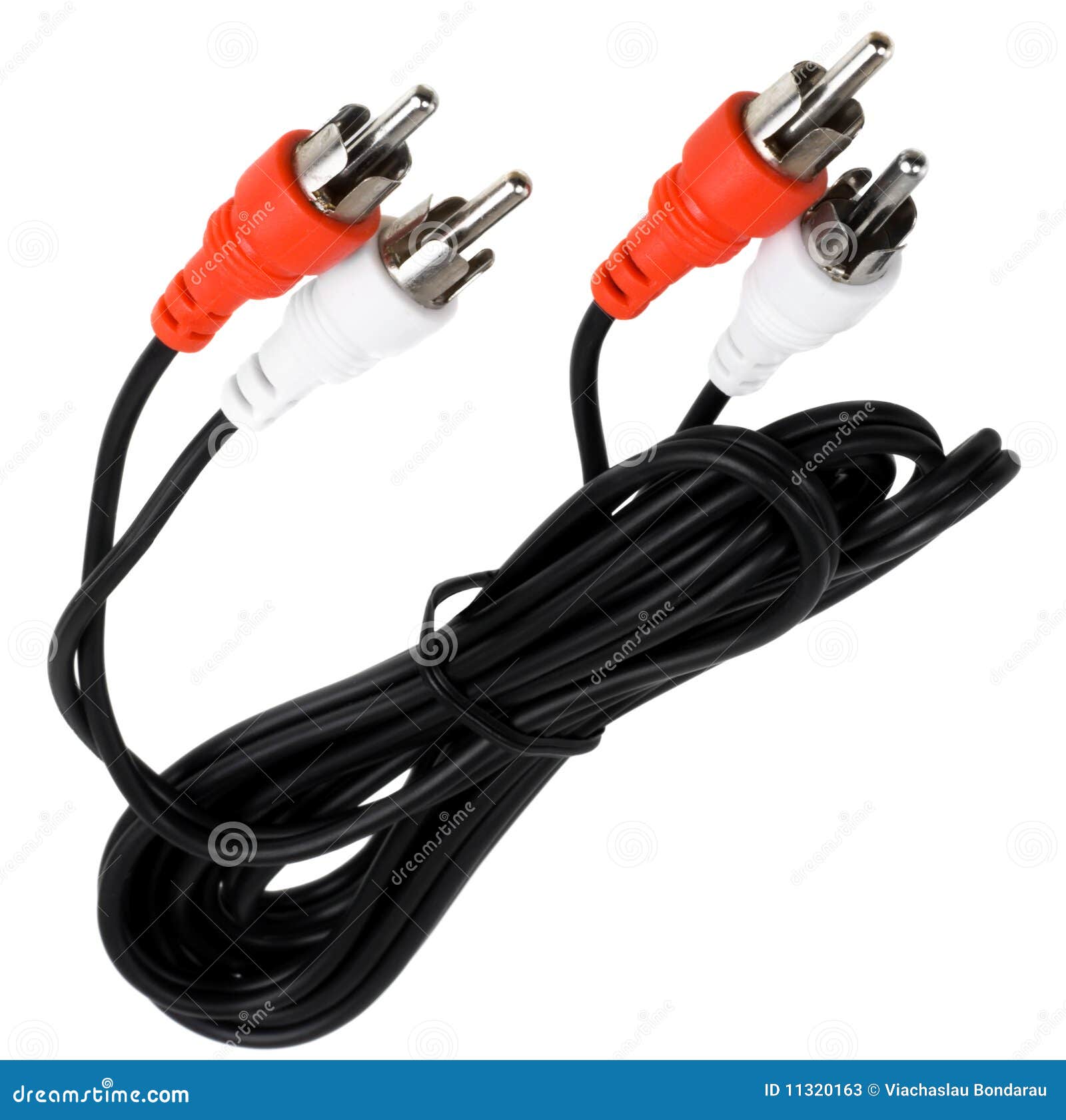 Audio connector cable stock image. Image of connector 11320163