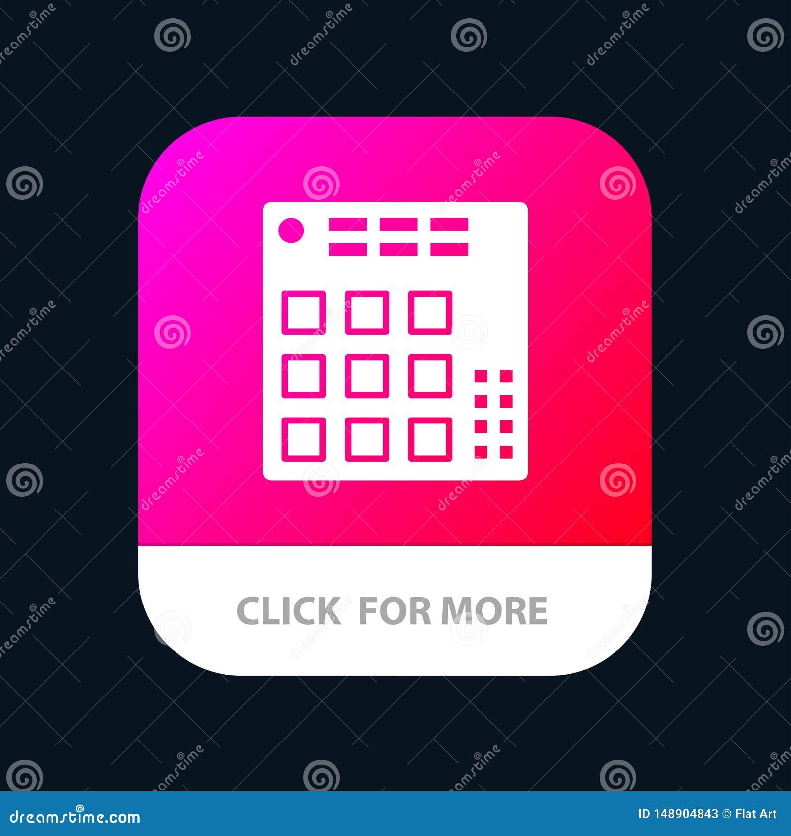 Audio, Controller, Dj, Live, Mixer Mobile App Button. Android and IOS