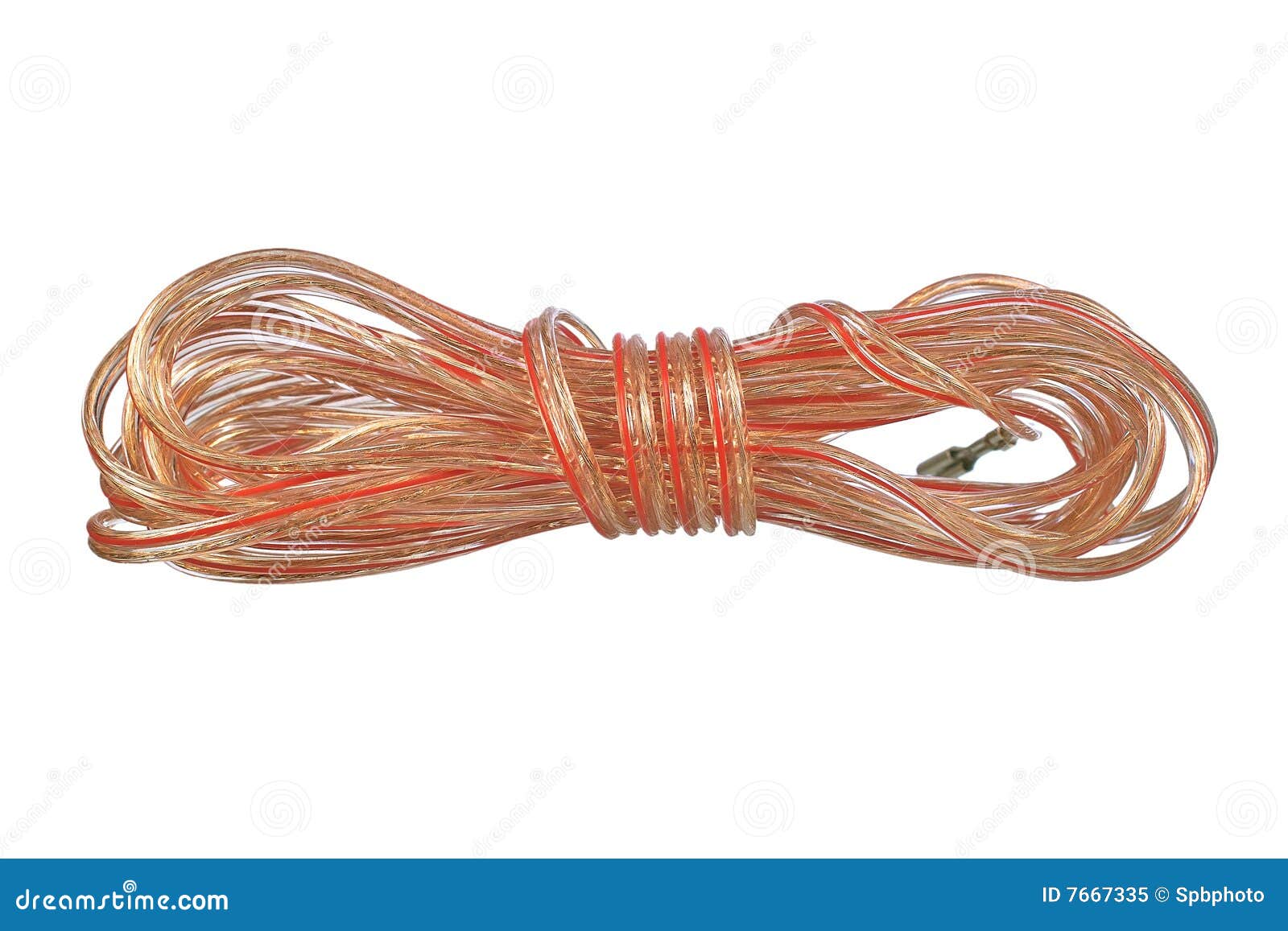 Audio Doubleconductor Cable Coil Stock Image Image of audio, sound