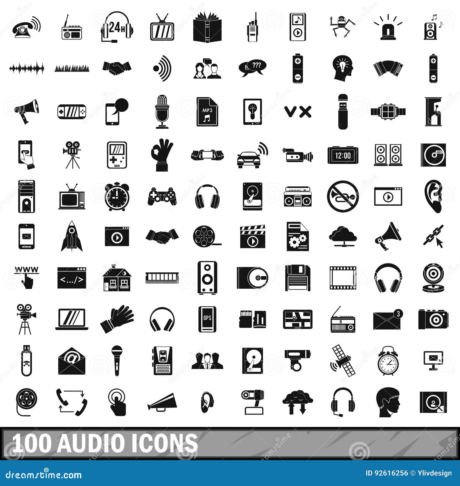 Audio Icons Set Stock Illustrations 28,949 Audio Icons Set Stock