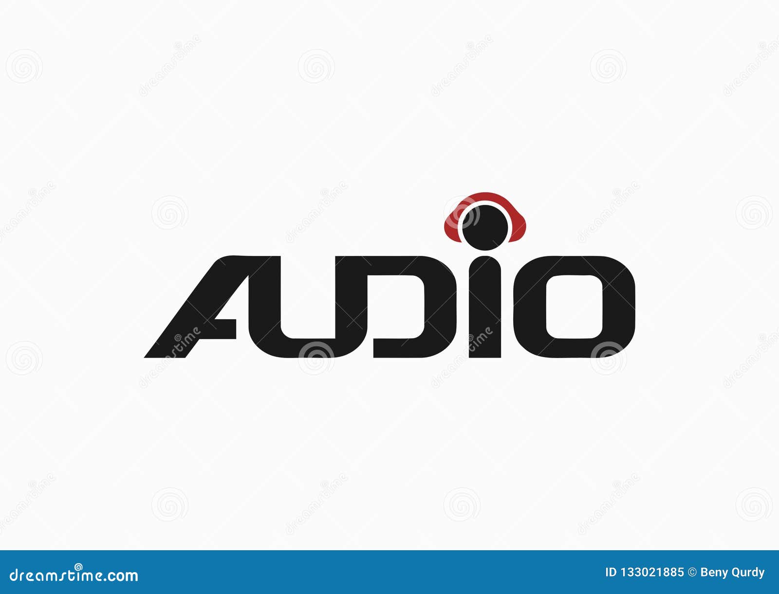 Audio Logo Design Inspiration Stock Illustration - Illustration of ...