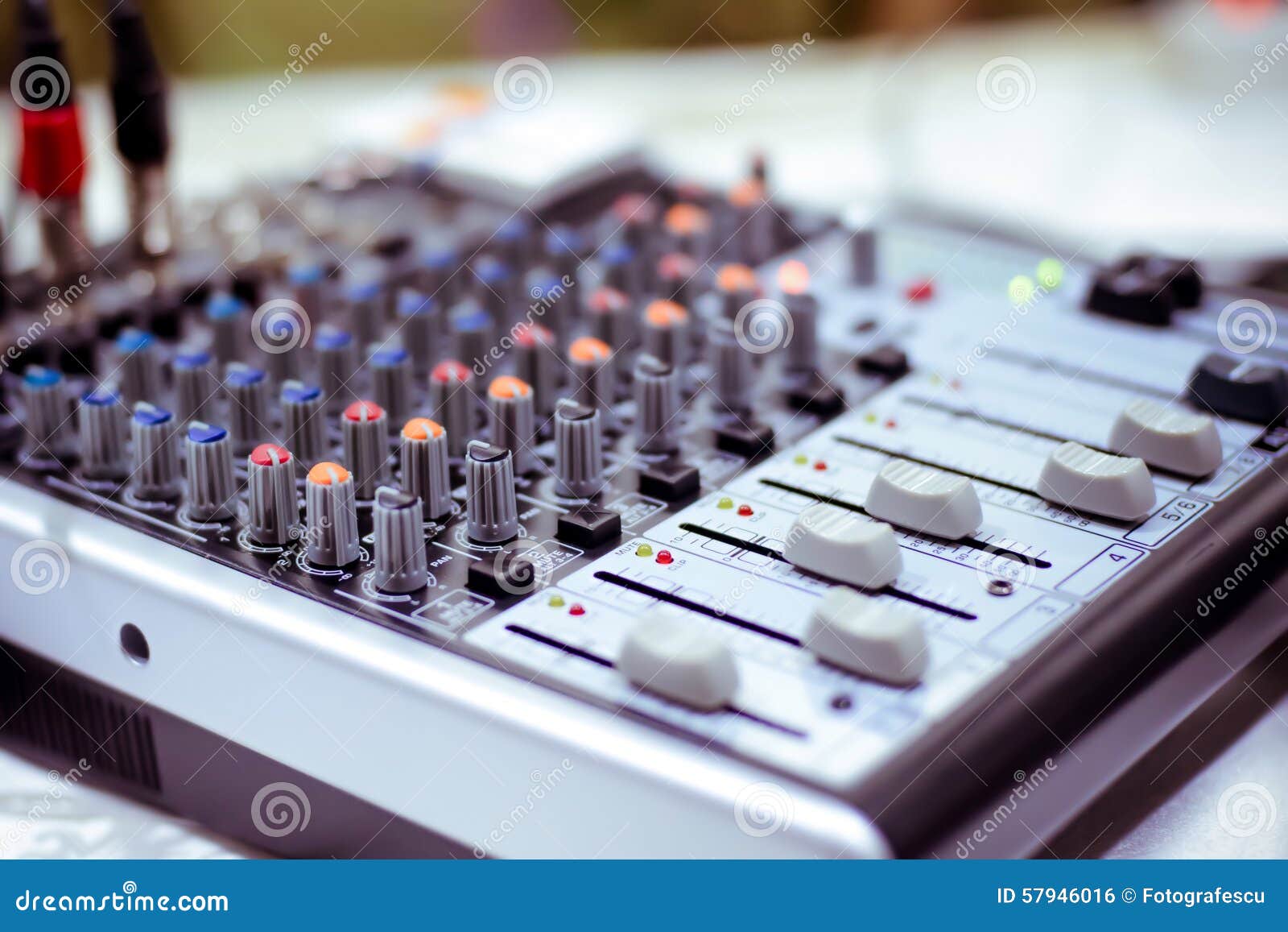 Audio Mixer stock photo. Image of control, console, board 57946016