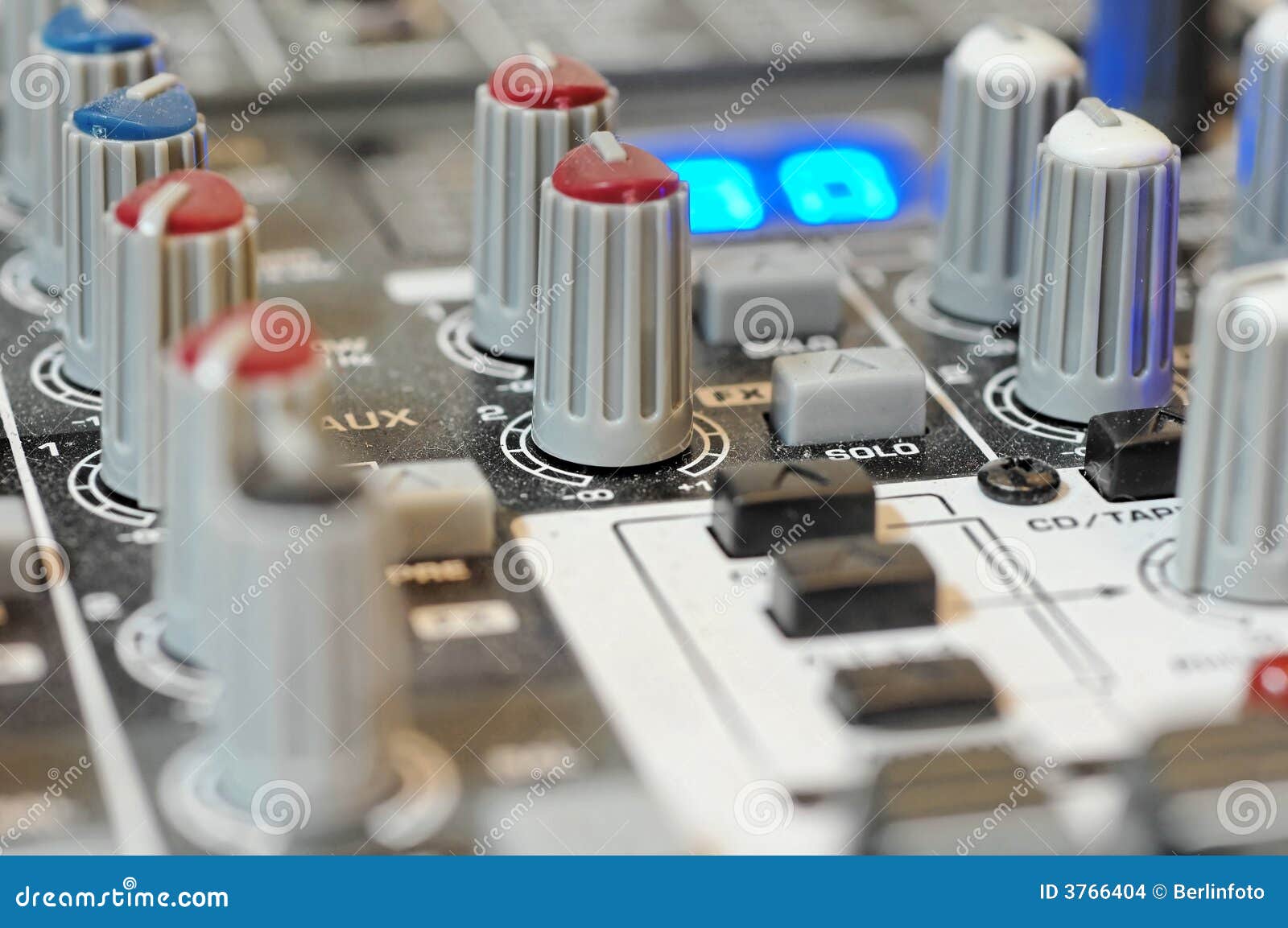 audio mixer board knobs
