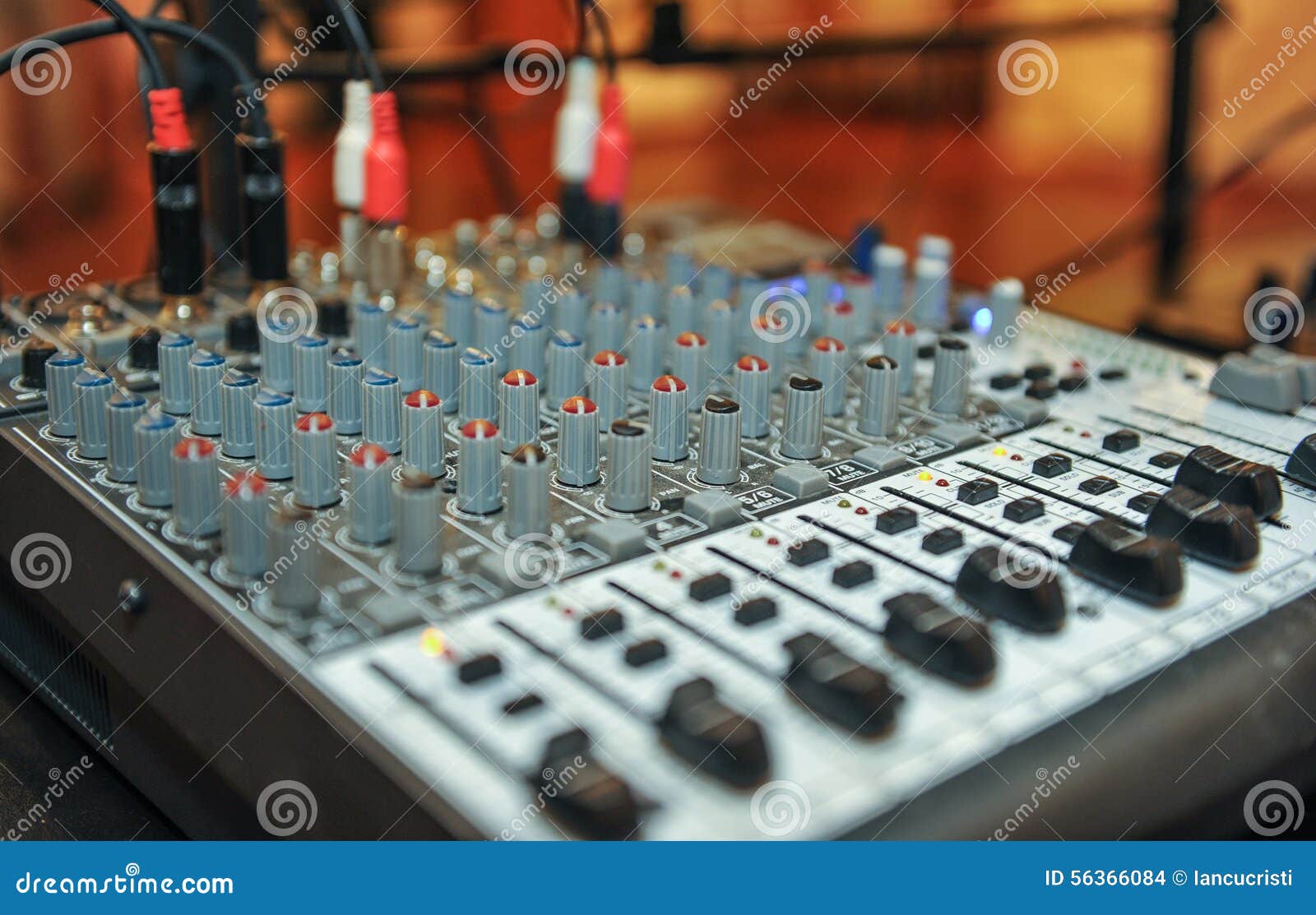 audio mixer, music equipment. recording studio gears, broadcasting tools, mixer, synthesizer. shallow dept of field for music