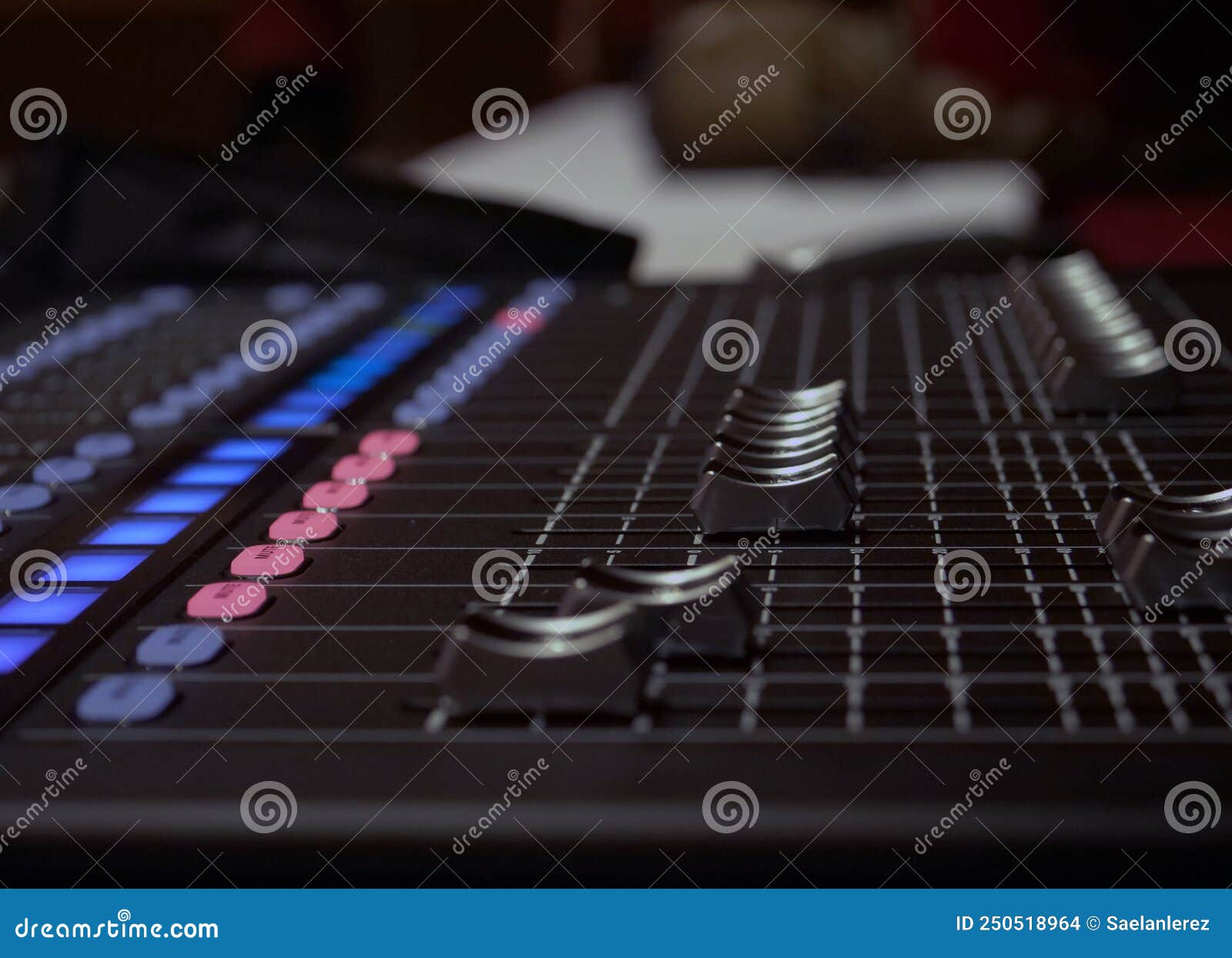 Audio Mixer, Sound Engineer, Sound Mixer Stock Photo Image of equalizer, channel 250518964