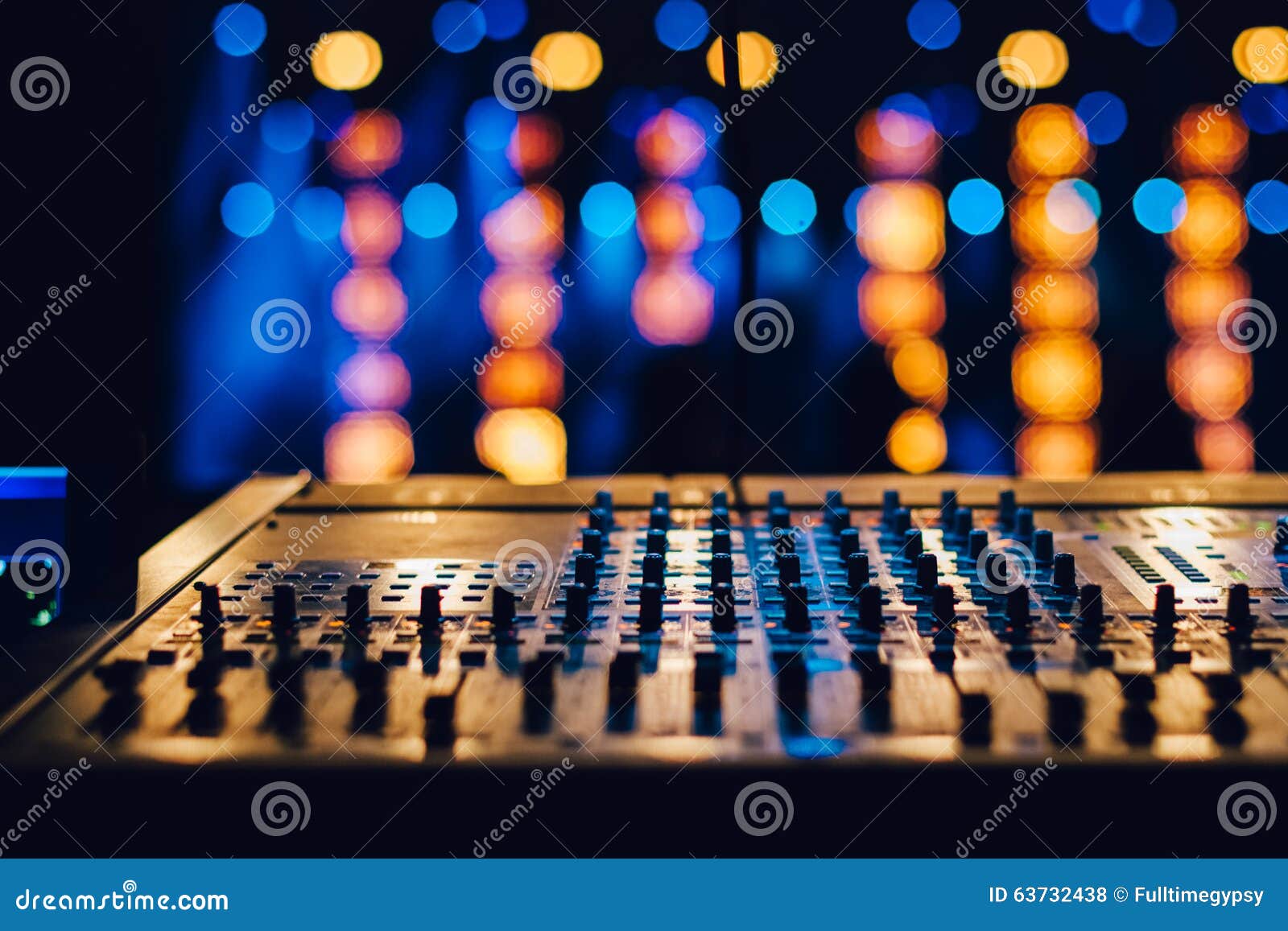 audio mixing control panel