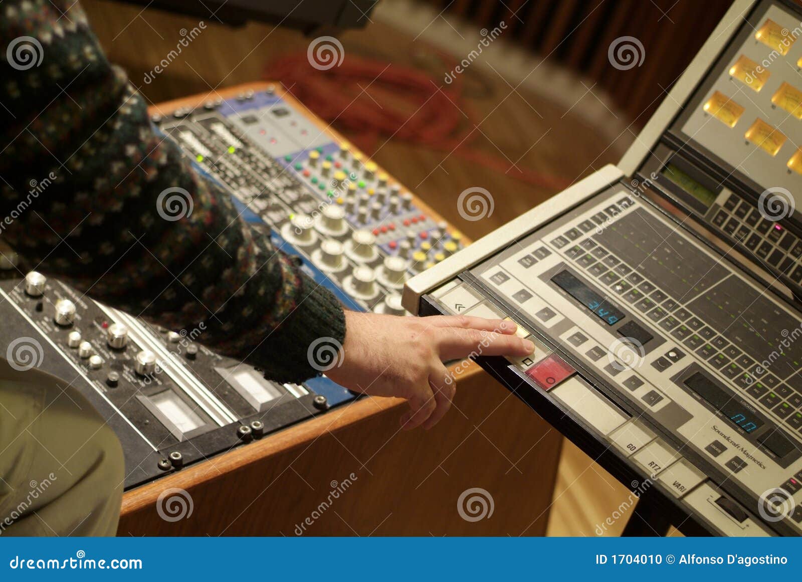 Audio producer stock photo. Image of desk, adjust, connectors 1704010