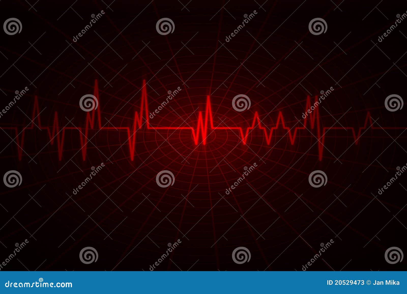 Audio or pulse beat wave stock illustration. Illustration of healthy
