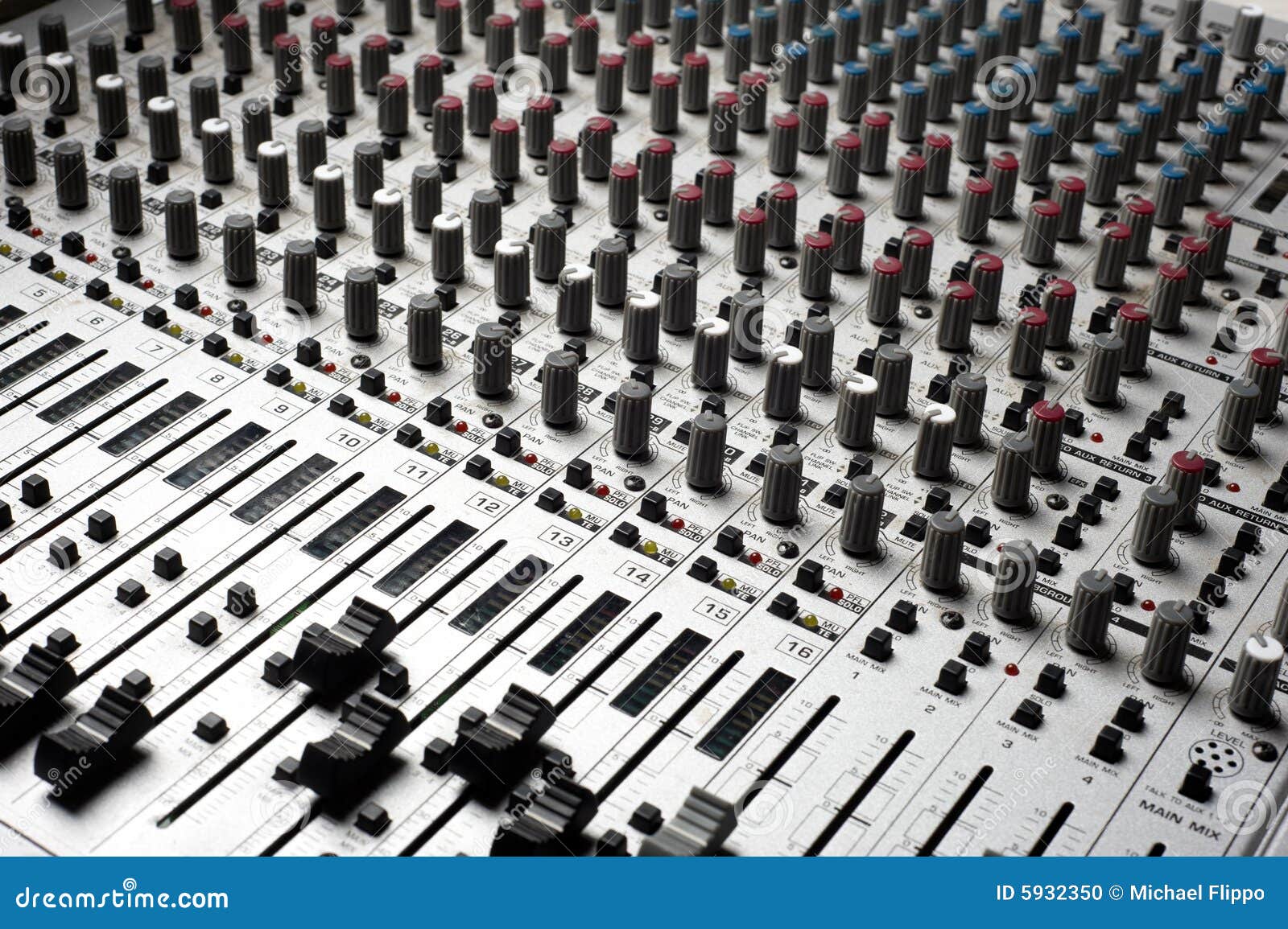 Audio Recording Equipment stock photo. Image of mixer 5932350