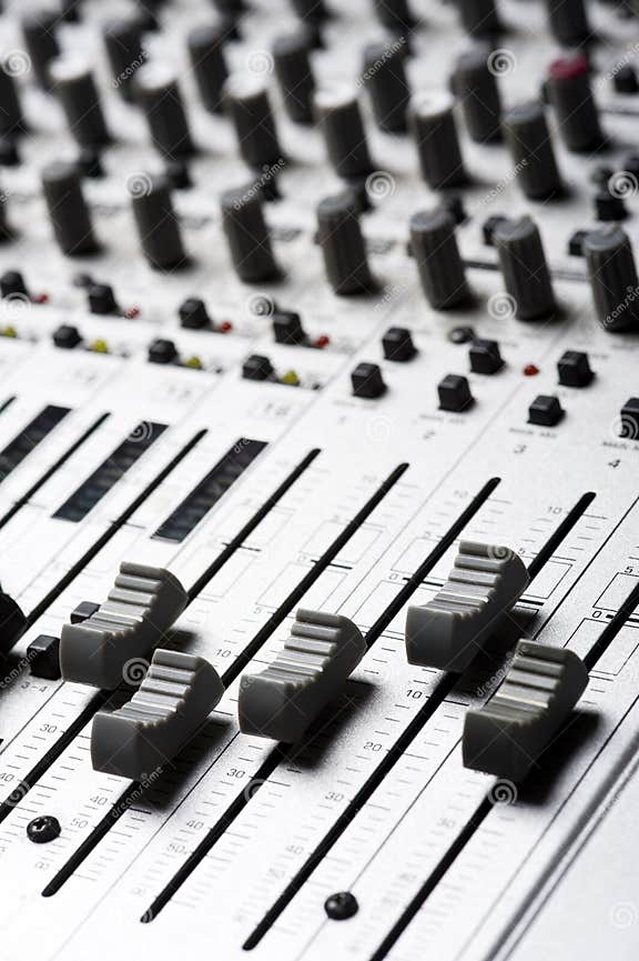 Audio Recording Equipment stock image. Image of mixer 6490181