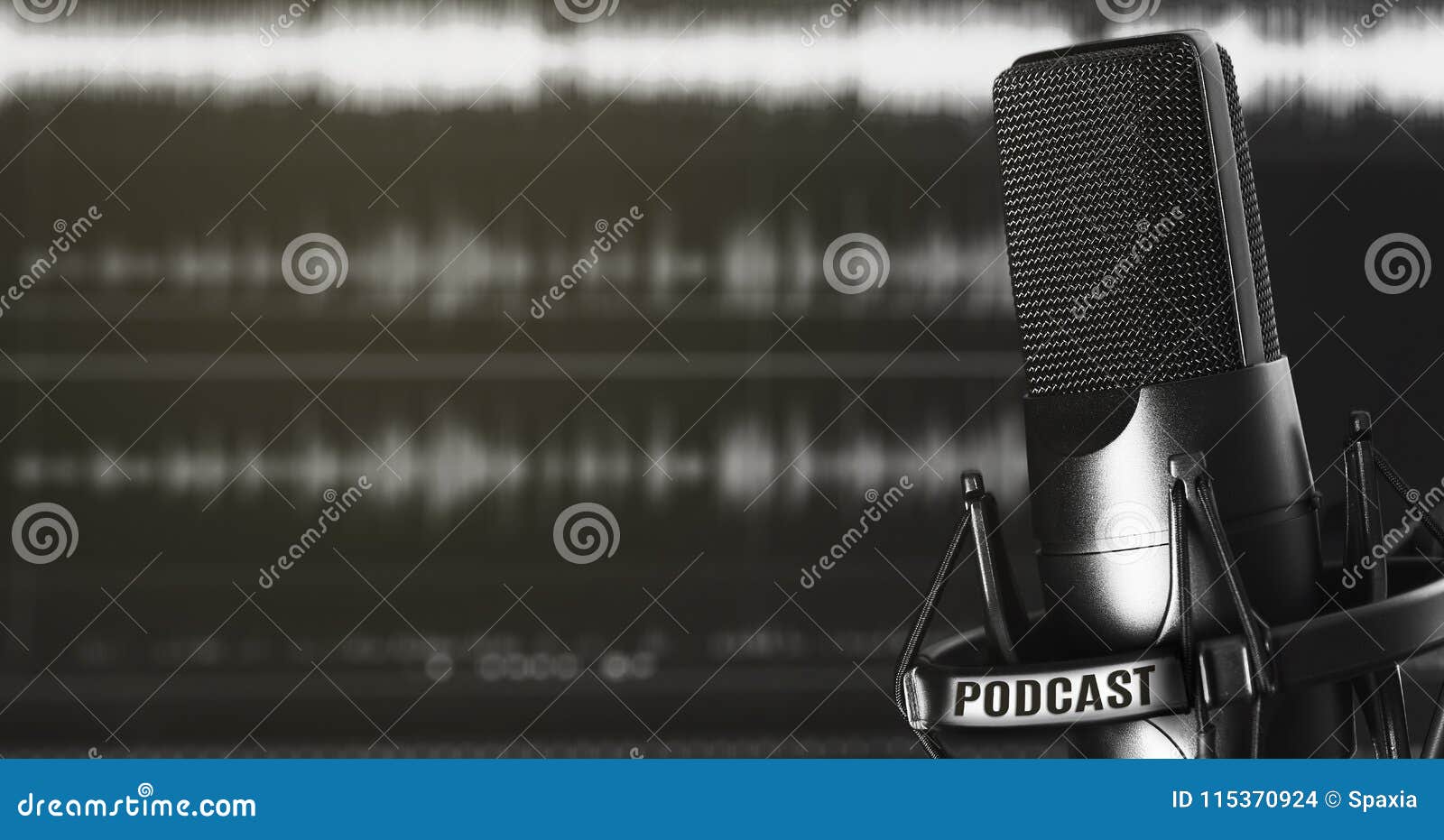 audio recording and podcasting concept