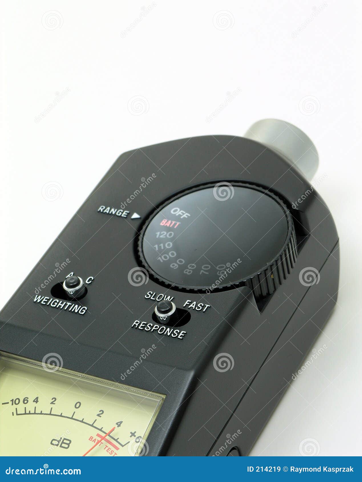 Audio Sound Level Meter stock image. Image of decibels 214219