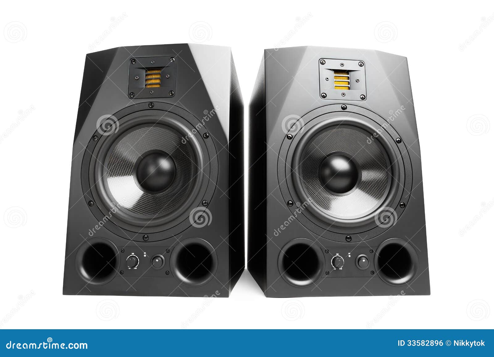 Audio speakers stock photo. Image of computer, active 33582896