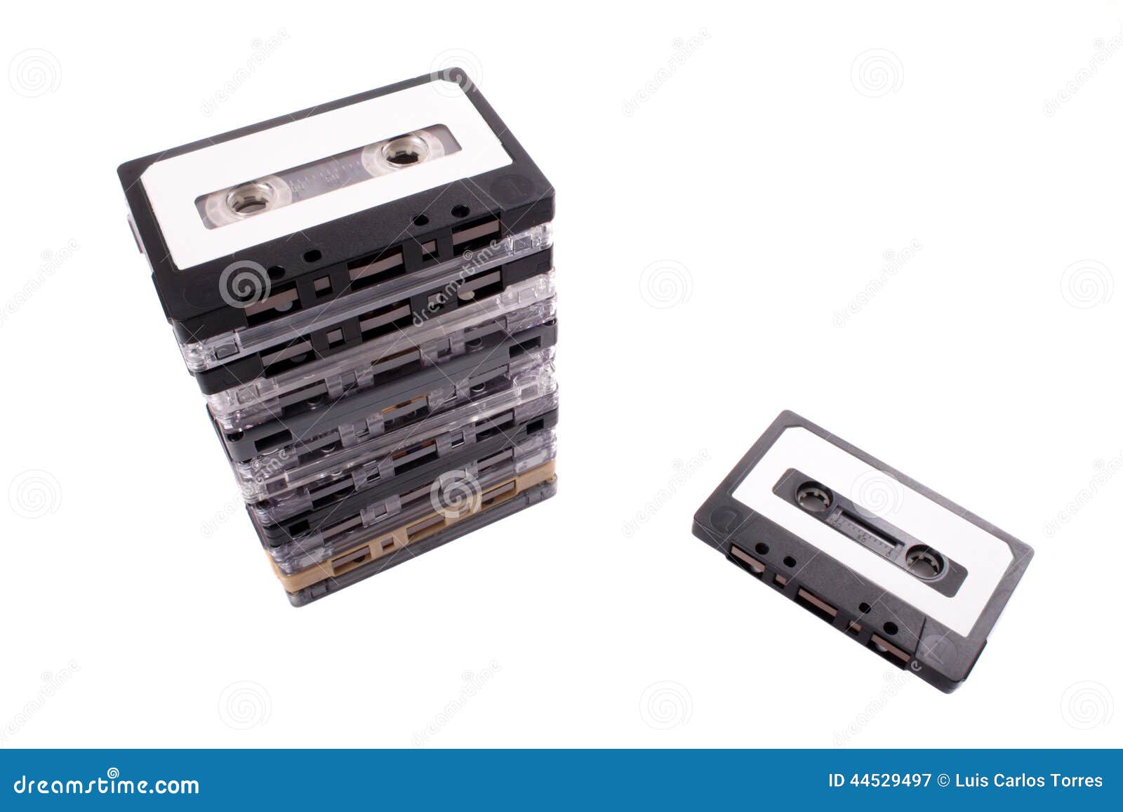 Audio tape stock image. Image of template, background 44529497