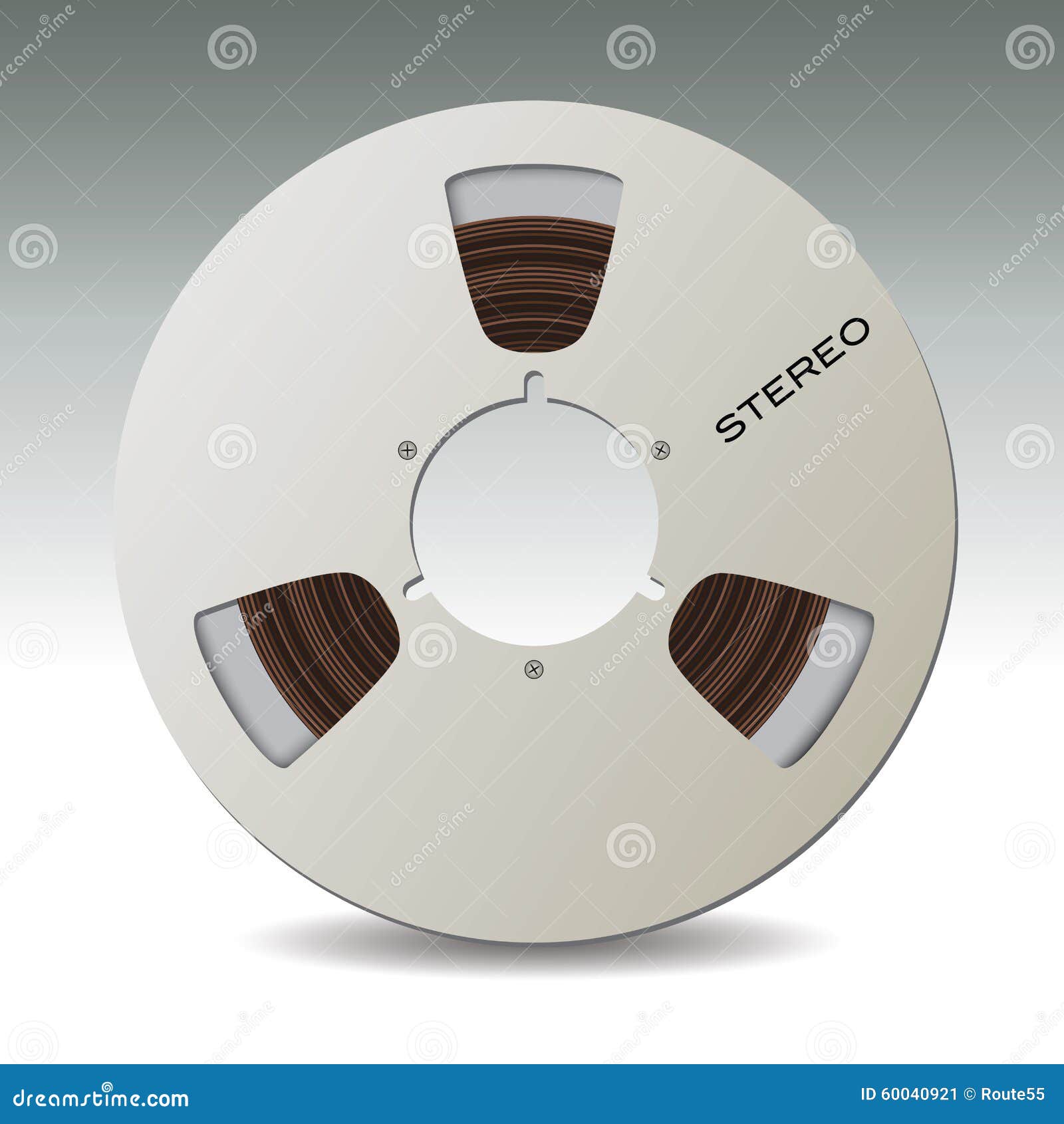 Vintage Reel to Reel tape recorder playing music close up of reel Stock  Photo