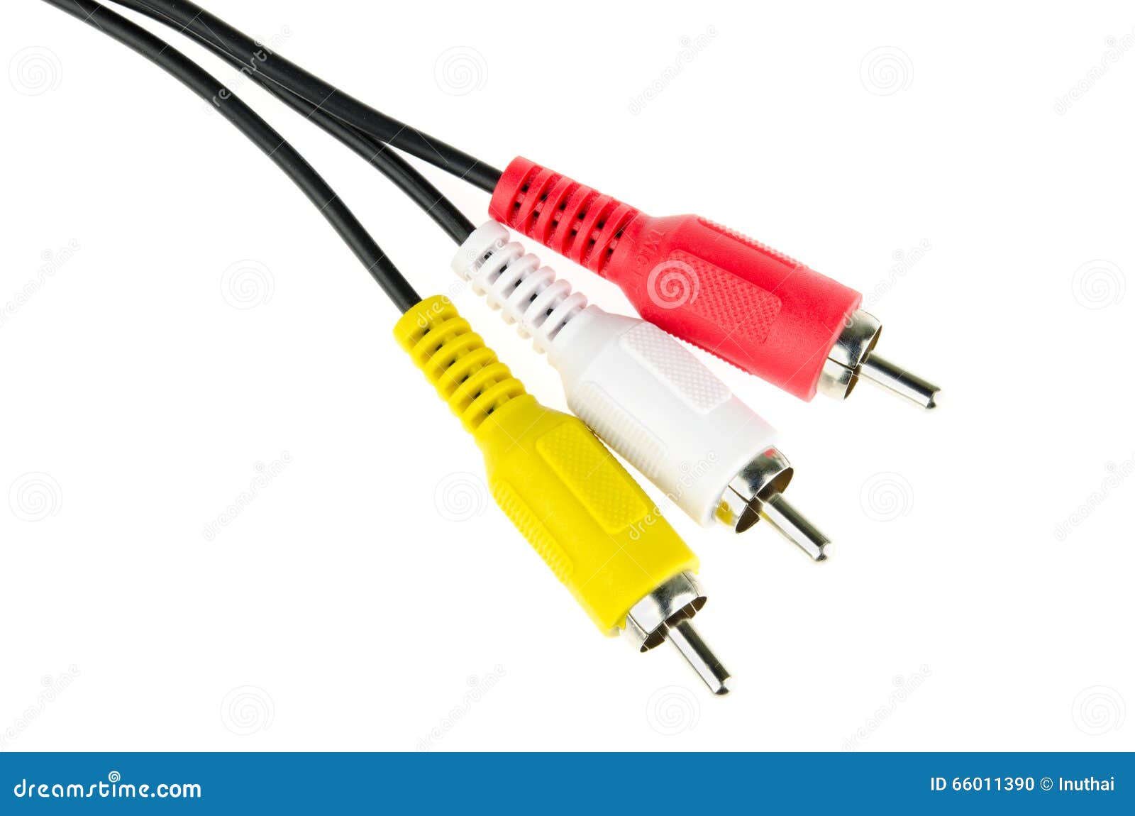Audiovideo analog cable stock photo. Image of audio 66011390