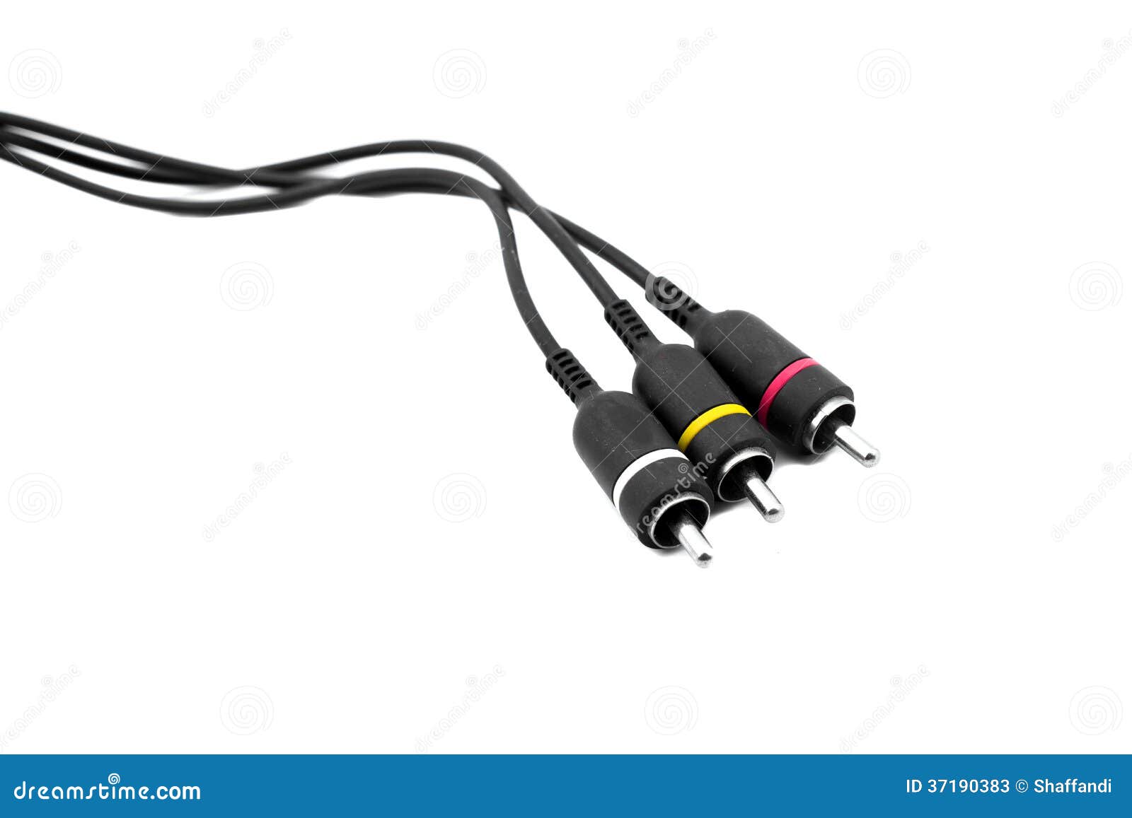 Audiovideo analog cable stock image. Image of network 37190383