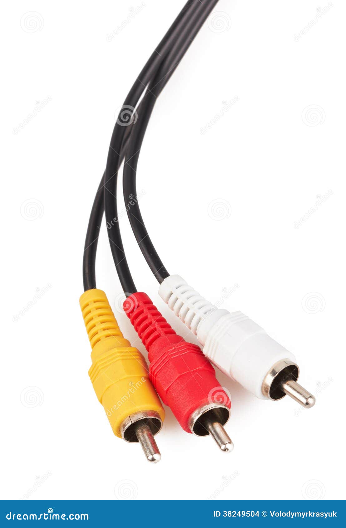 Audio and video cable stock photo. Image of computer 38249504