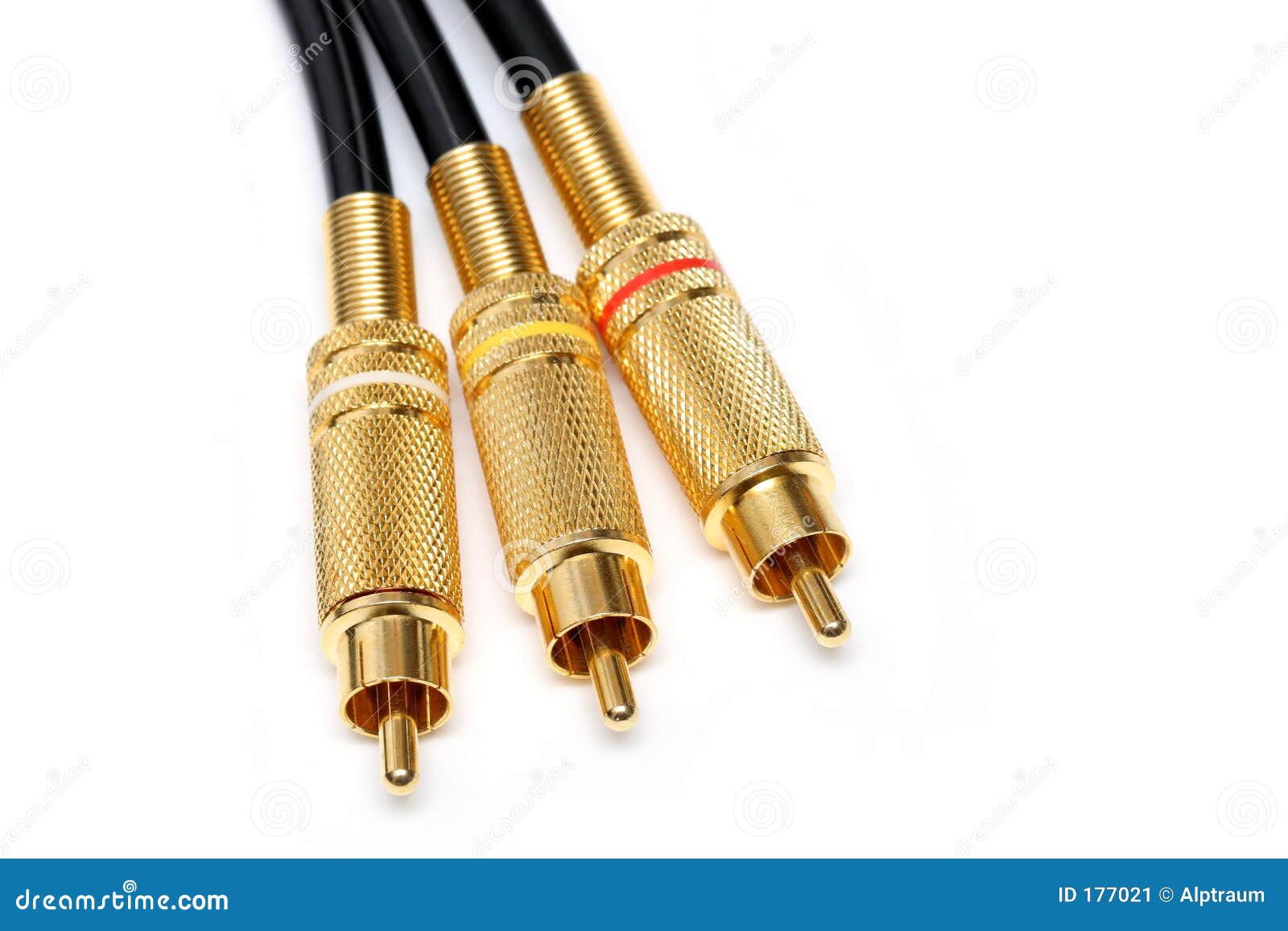 Audio video jacks stock image. Image of macro, closeup 177021