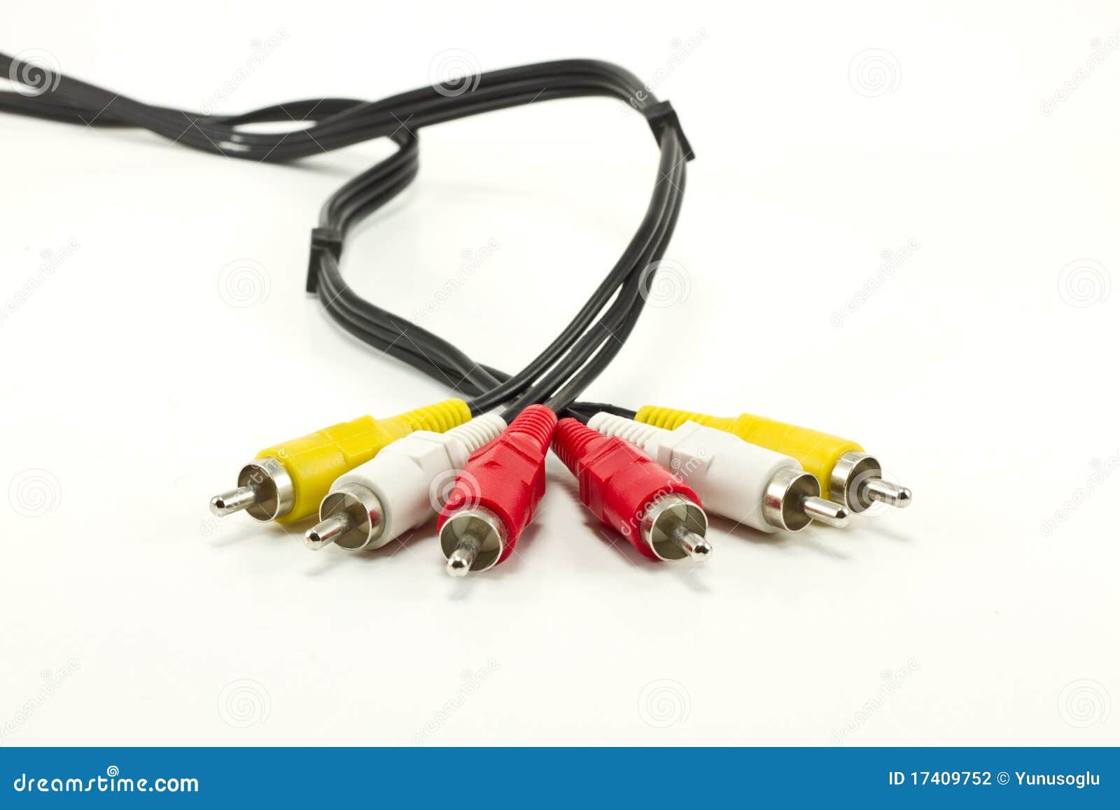 Audio Visual Cables Isolated Stock Photo Image of electronic, adapter