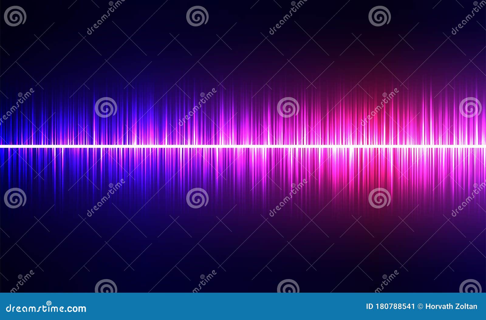 Audio Waveform Design. Digital Equalizer Vector. Stock Vector
