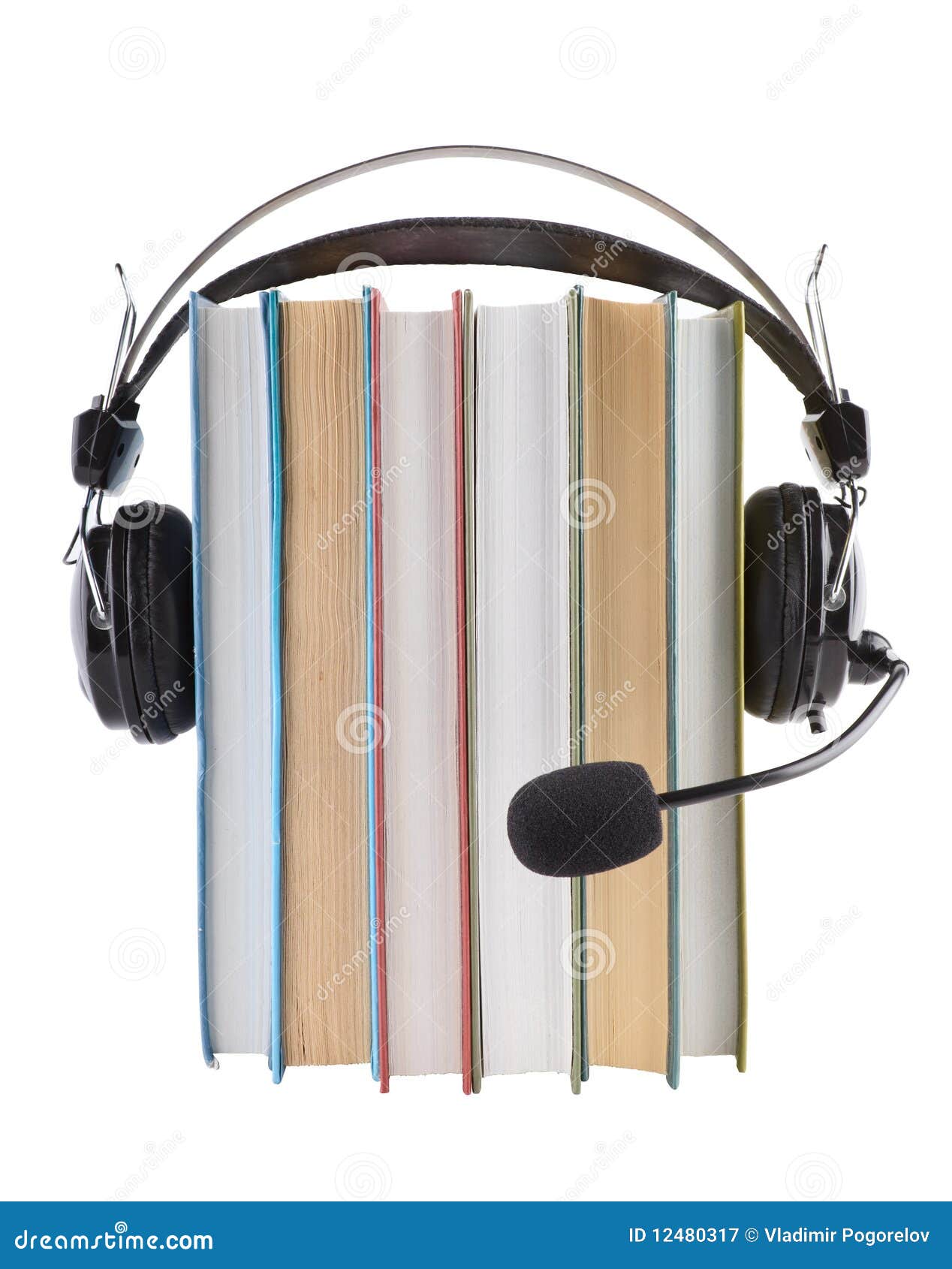 Audiobooks library stock image. Image of learning, audiobook 12480317